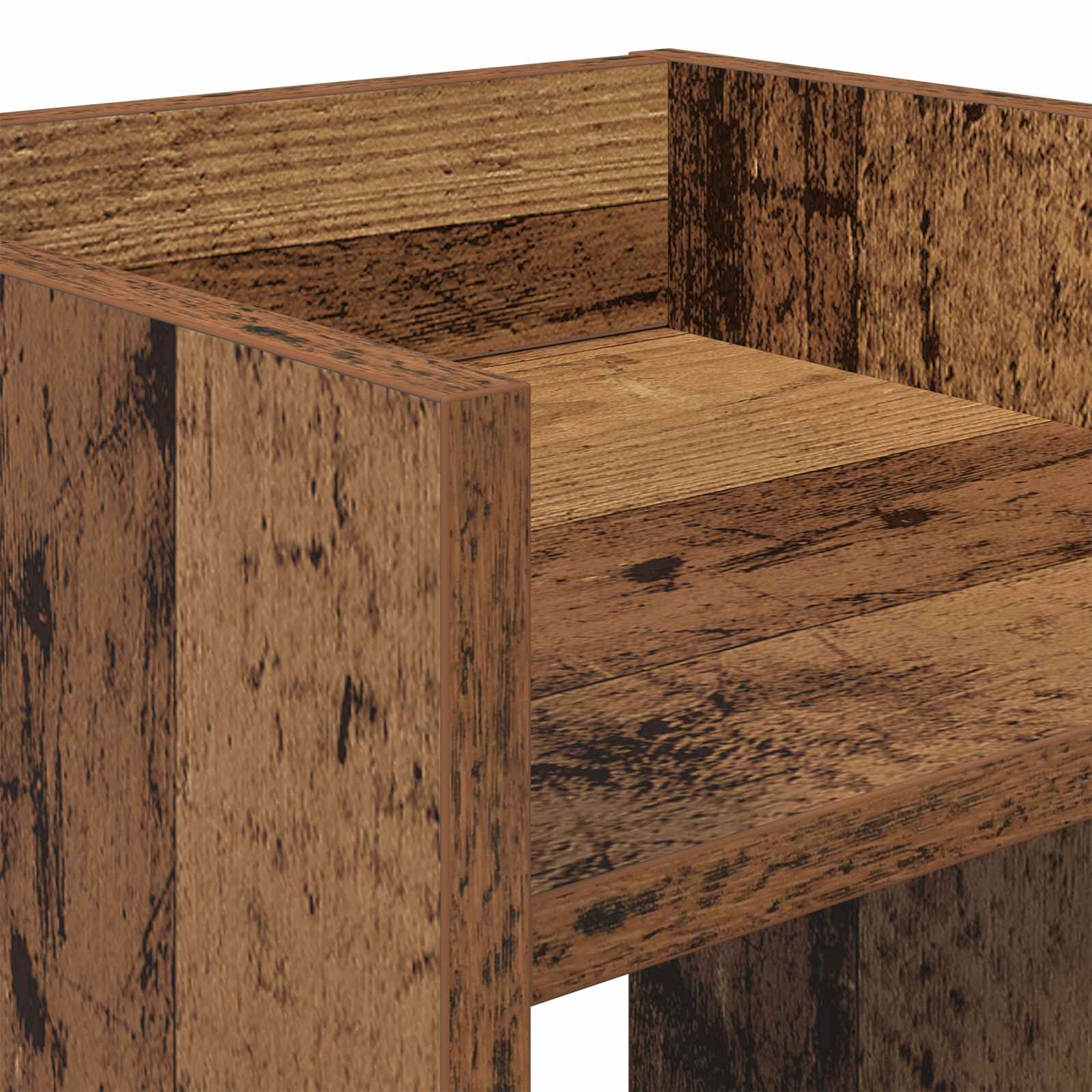 Augalų stovas Sendintos medienos 30 x 30 x 40 cm Augalų stovas Sendintos medienos 30 x 30 x 40 cm - Image 9
