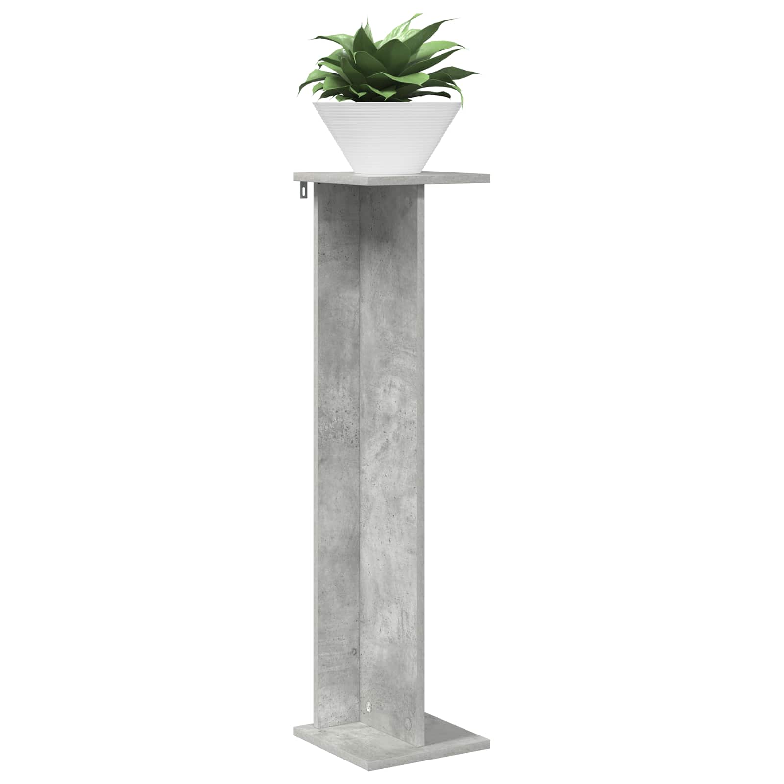 Augalų stovas 2 vnt. Betono pilka 25 x 25,5 x 100,5 cm Augalų stovas 2 vnt. Betono pilka 25 x 25,5 x 100,5 cm - Image 5