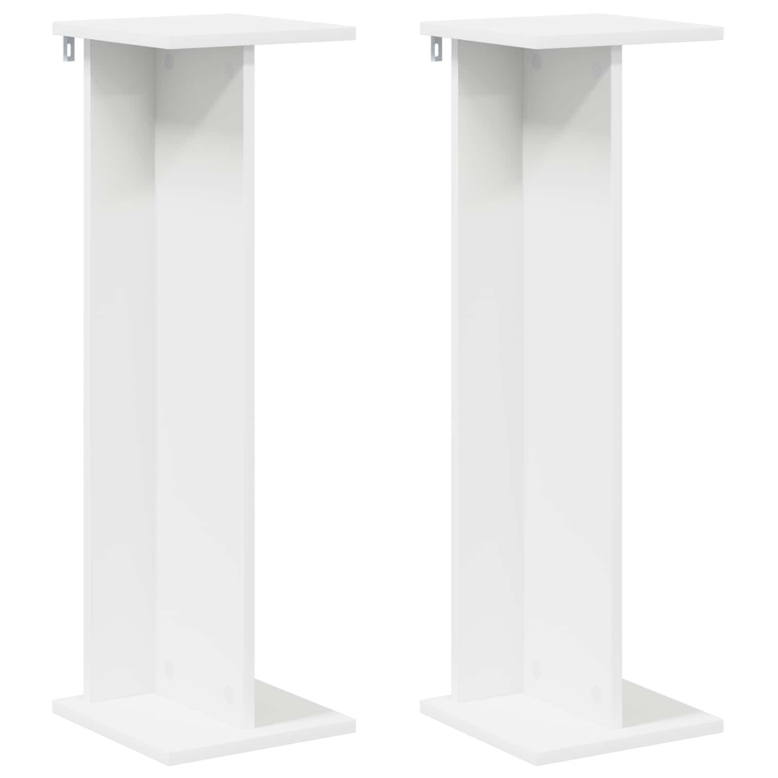 Augalų stovas 2 vnt. Balta 25 x 25,5 x 80,5 cm Apdirbta mediena Augalų stovas 2 vnt. Balta 25 x 25,5 x 80,5 cm Apdirbta mediena - Image 4