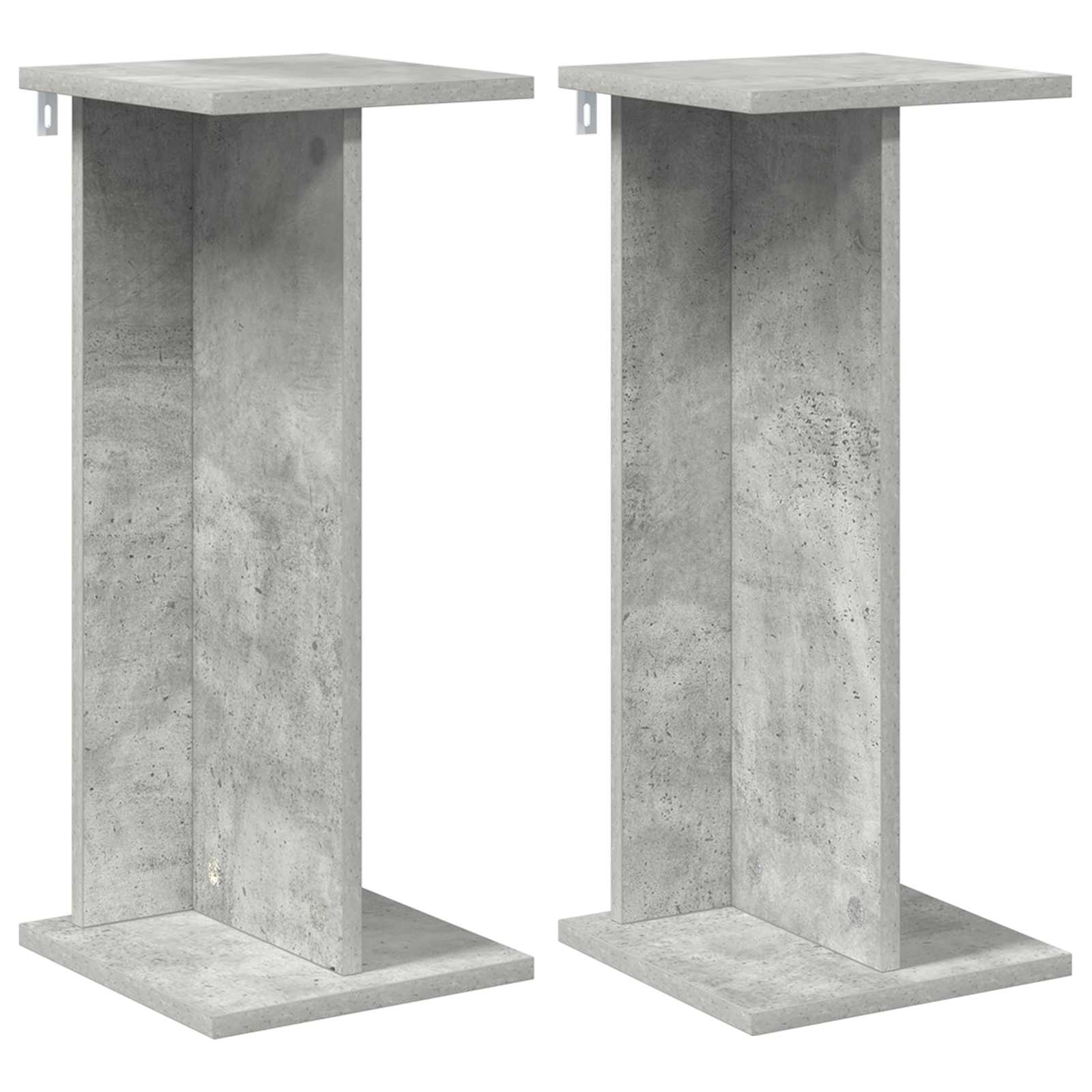Augalų stovas 2 vnt. Betono pilka 25 x 25,5 x 60,5 cm Augalų stovas 2 vnt. Betono pilka 25 x 25,5 x 60,5 cm - Image 4