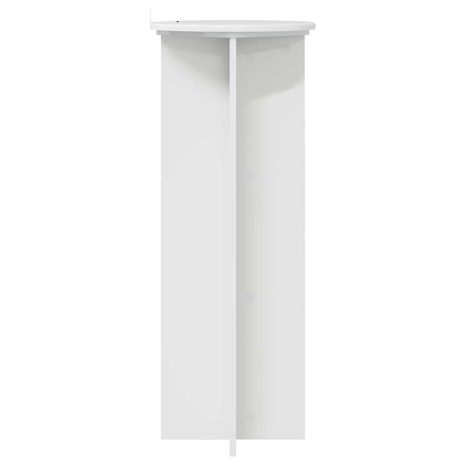 Augalų stovas 2 vnt. Itin blizgi balta Ø40 x 100 cm Augalų stovas 2 vnt. Itin blizgi balta Ø40 x 100 cm - Image 8