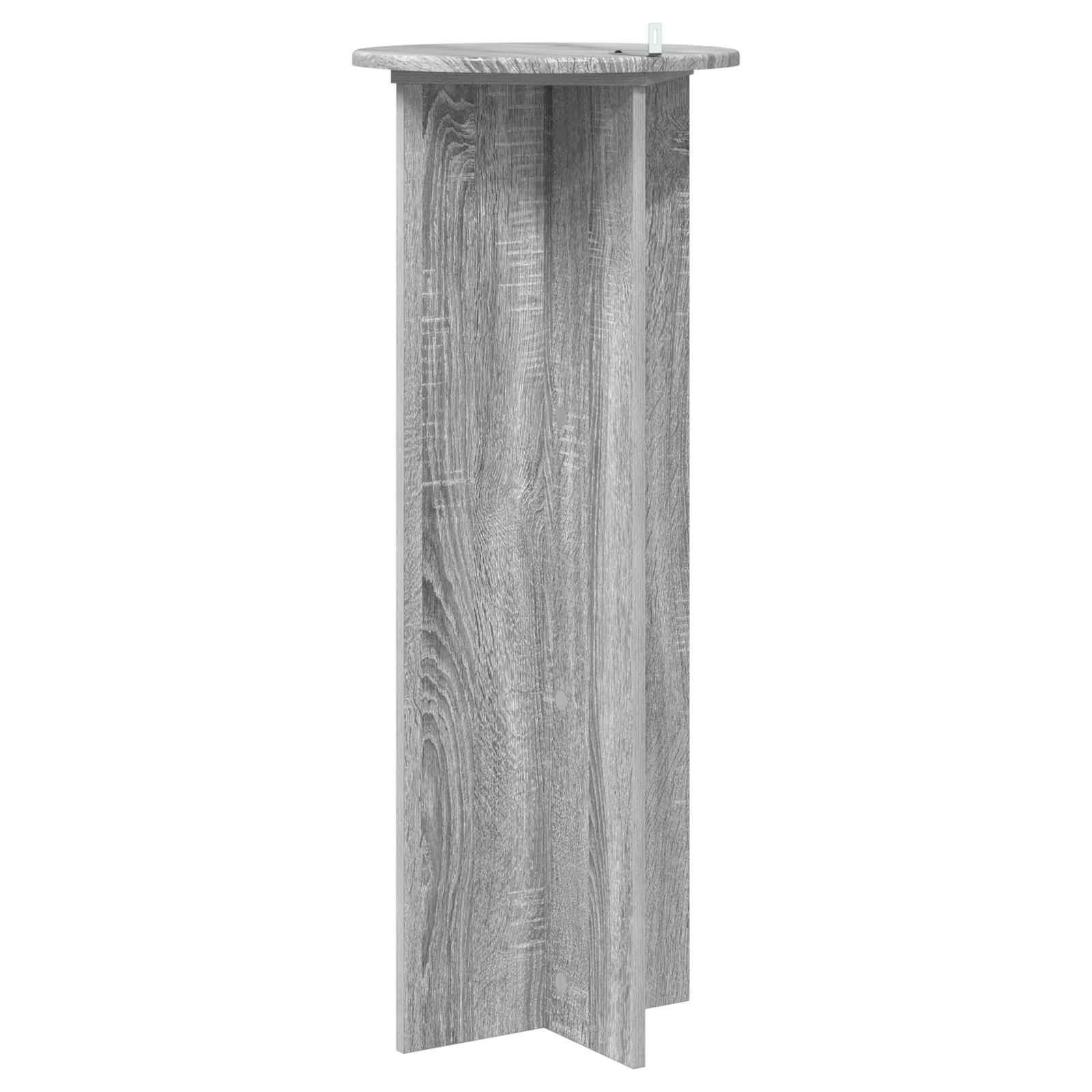 Augalų stovas 2 vnt. Pilka sonoma ąžuolo Ø40 x 100 cm Augalų stovas 2 vnt. Pilka sonoma ąžuolo Ø40 x 100 cm - Image 10