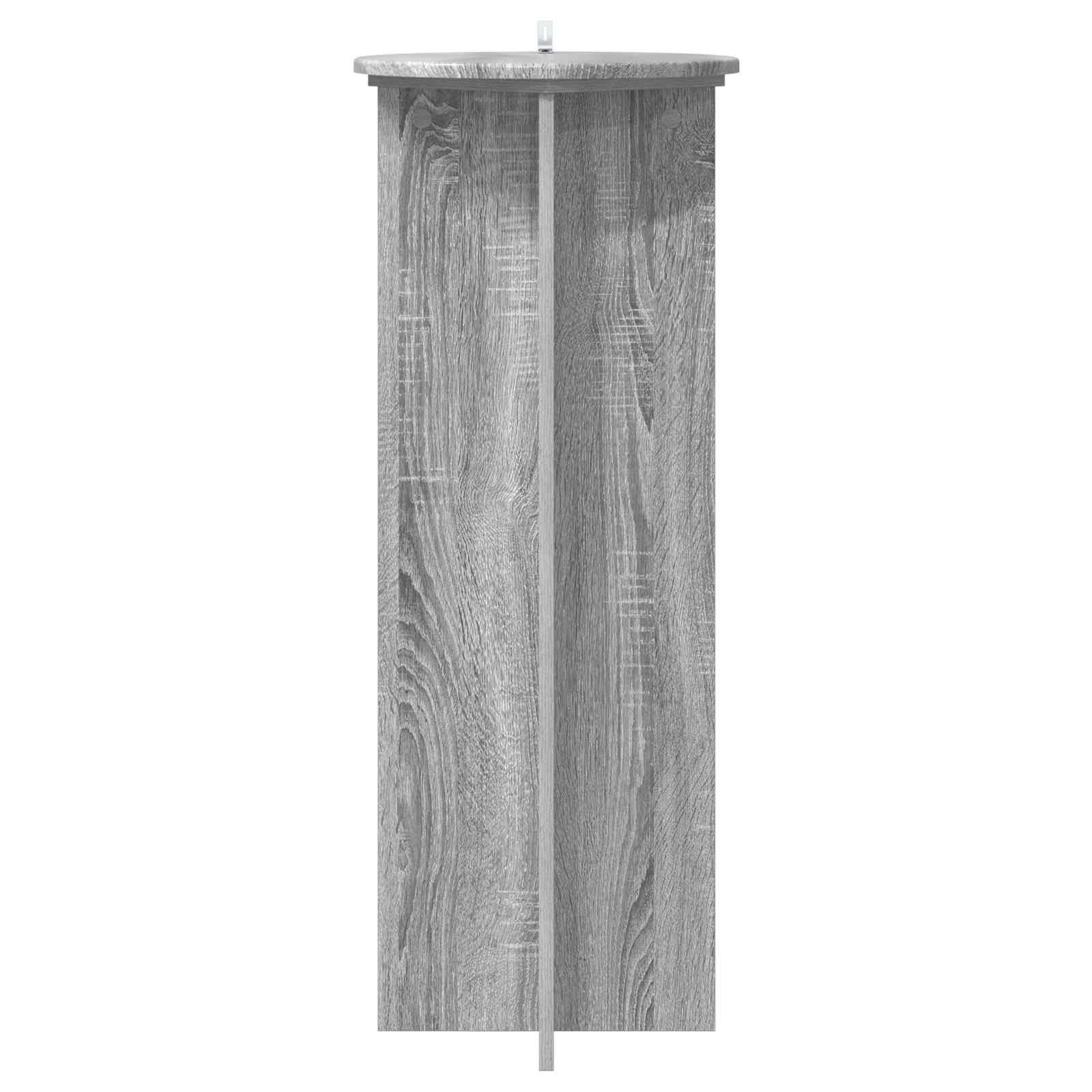 Augalų stovas 2 vnt. Pilka sonoma ąžuolo Ø40 x 100 cm Augalų stovas 2 vnt. Pilka sonoma ąžuolo Ø40 x 100 cm - Image 8