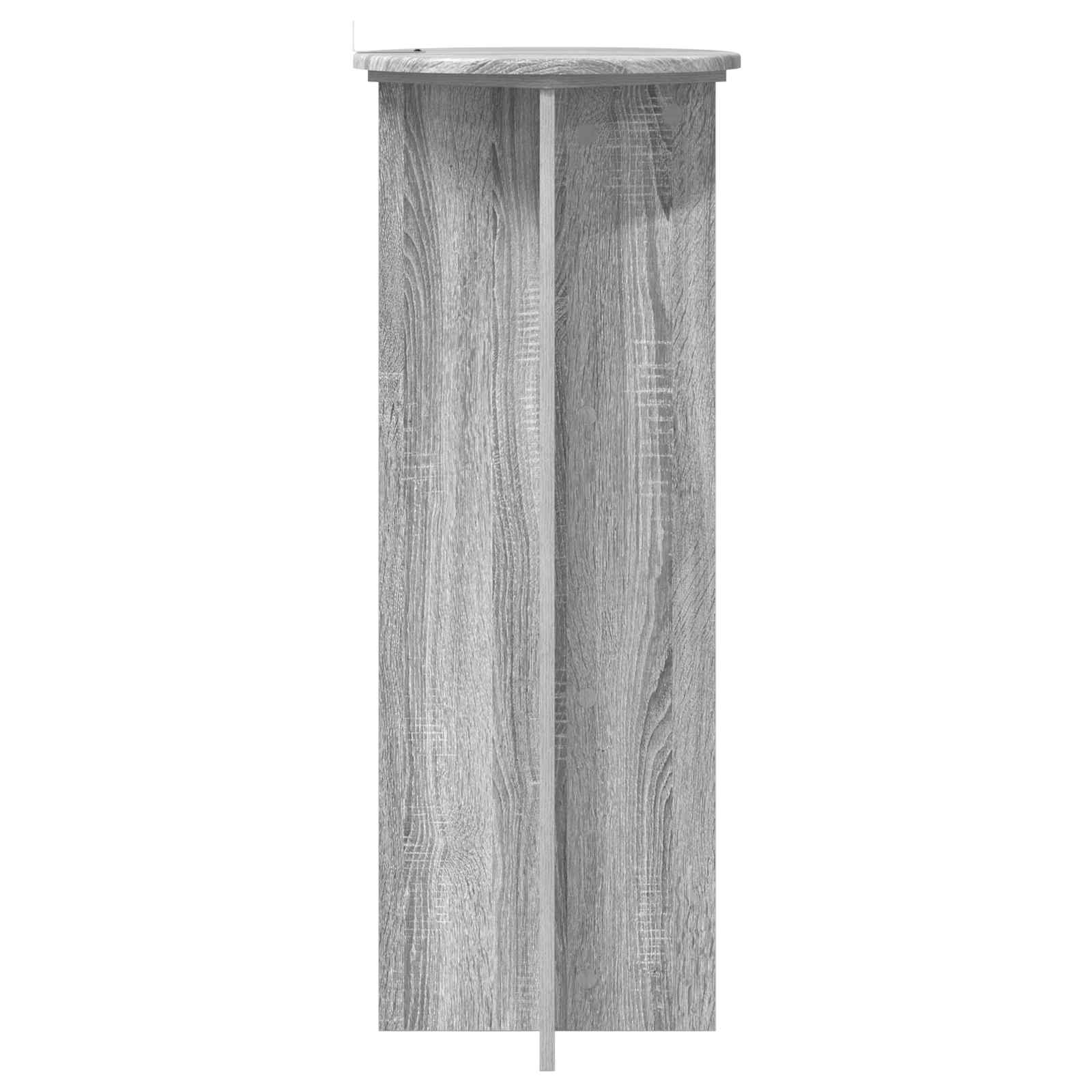 Augalų stovas 2 vnt. Pilka sonoma ąžuolo Ø40 x 100 cm Augalų stovas 2 vnt. Pilka sonoma ąžuolo Ø40 x 100 cm - Image 9