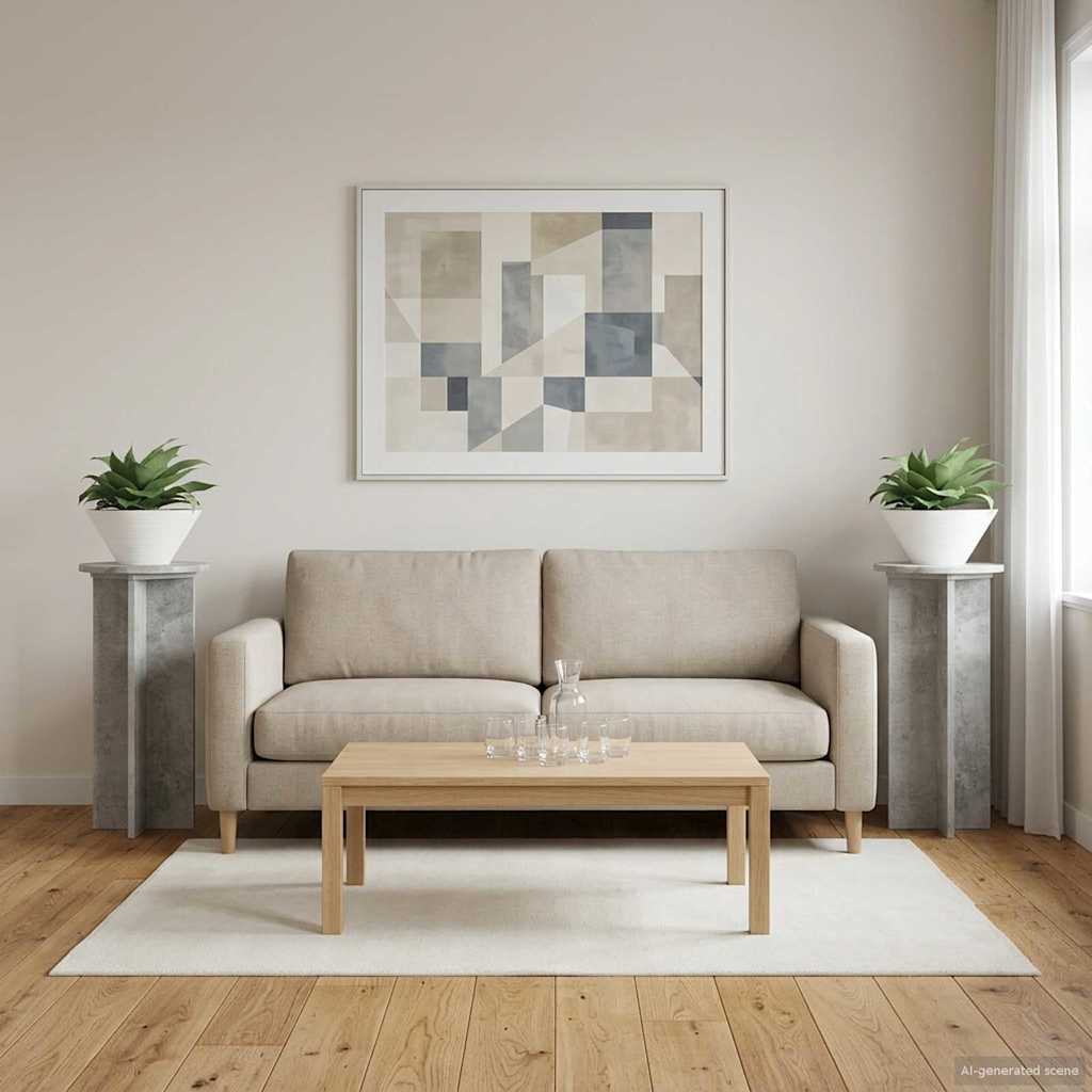 Augalų stovas 2 vnt. Betono pilka 29,5 x 29,5 x 60 cm Augalų stovas 2 vnt. Betono pilka 29,5 x 29,5 x 60 cm - Image 5