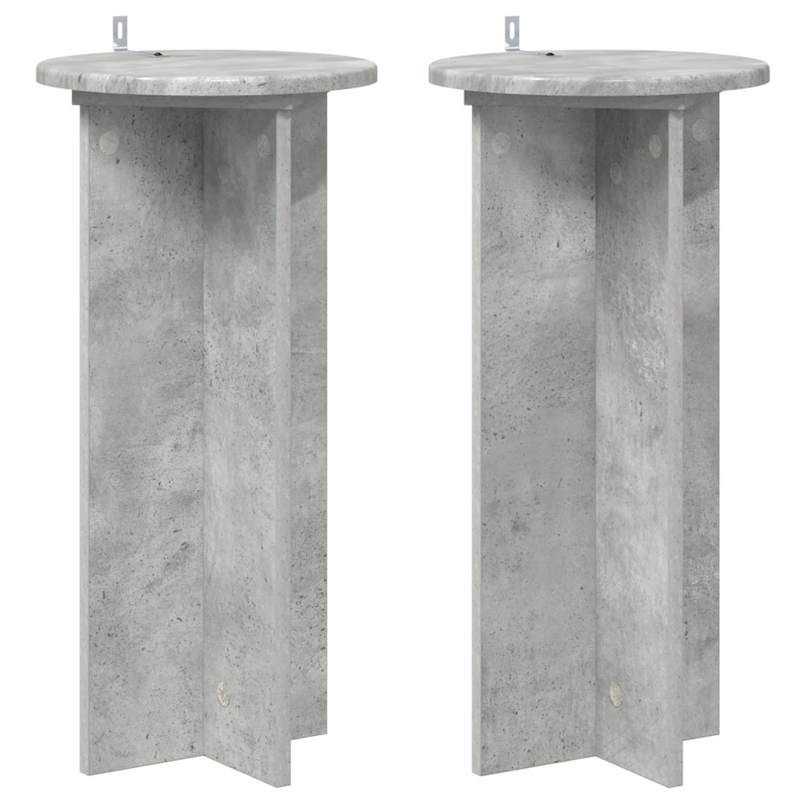 Augalų stovas 2 vnt. Betono pilka 29,5 x 29,5 x 60 cm Augalų stovas 2 vnt. Betono pilka 29,5 x 29,5 x 60 cm - Image 3