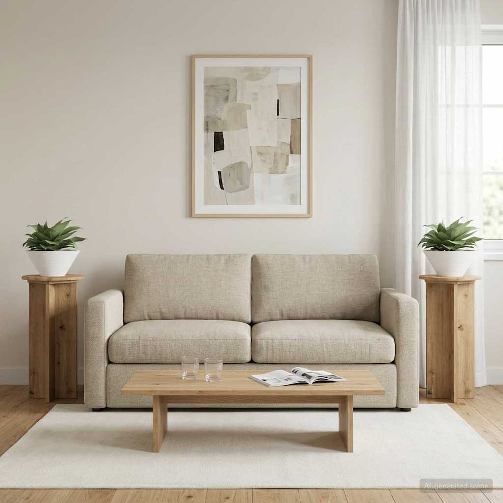 Augalų stovas 2 vnt. Artisano ąžuolo 29,5 x 29,5 x 60 cm Augalų stovas 2 vnt. Artisano ąžuolo 29,5 x 29,5 x 60 cm - Image 3