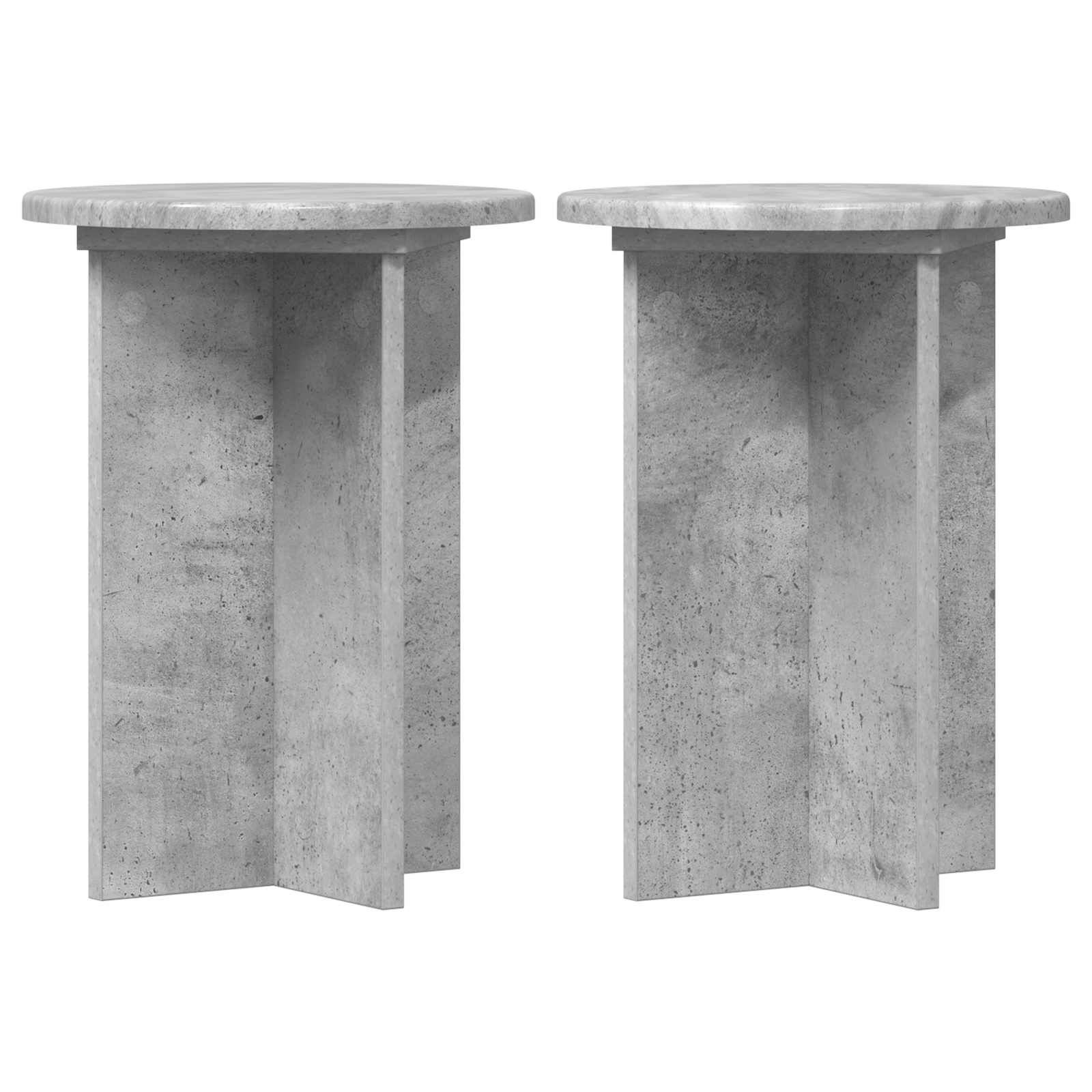 Augalų stovas 2 vnt. Betono pilka Ø29,5 x 40 cm Augalų stovas 2 vnt. Betono pilka Ø29,5 x 40 cm - Image 3