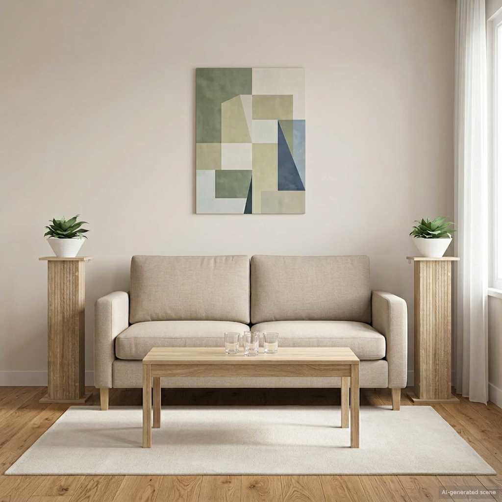 Augalų stovas 2 vnt. Sonoma ąžuolas 30,5 x 30 x 100,5 cm Augalų stovas 2 vnt. Sonoma ąžuolas 30,5 x 30 x 100,5 cm - Image 5