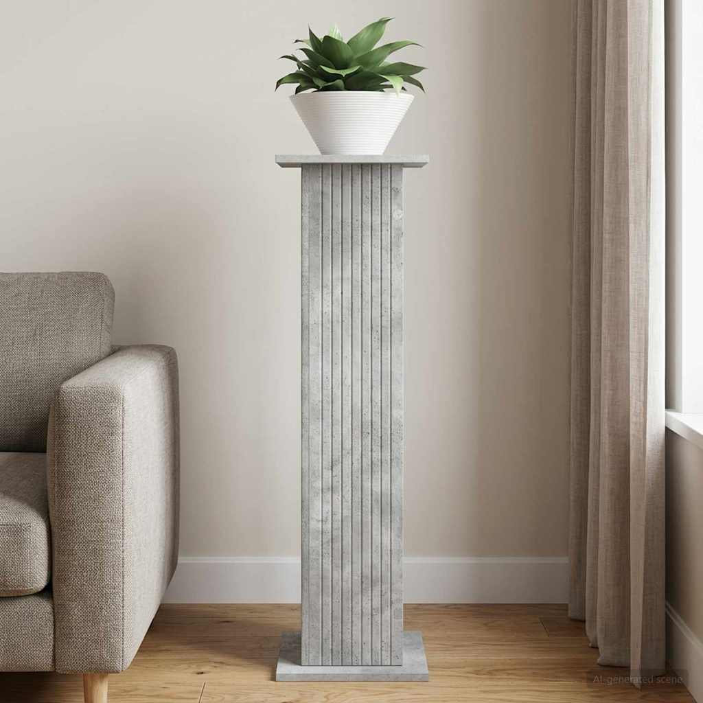 Augalų stovas Betono pilka 30,5 x 30 x 100,5 cm Augalų stovas Betono pilka 30,5 x 30 x 100,5 cm - Image 2