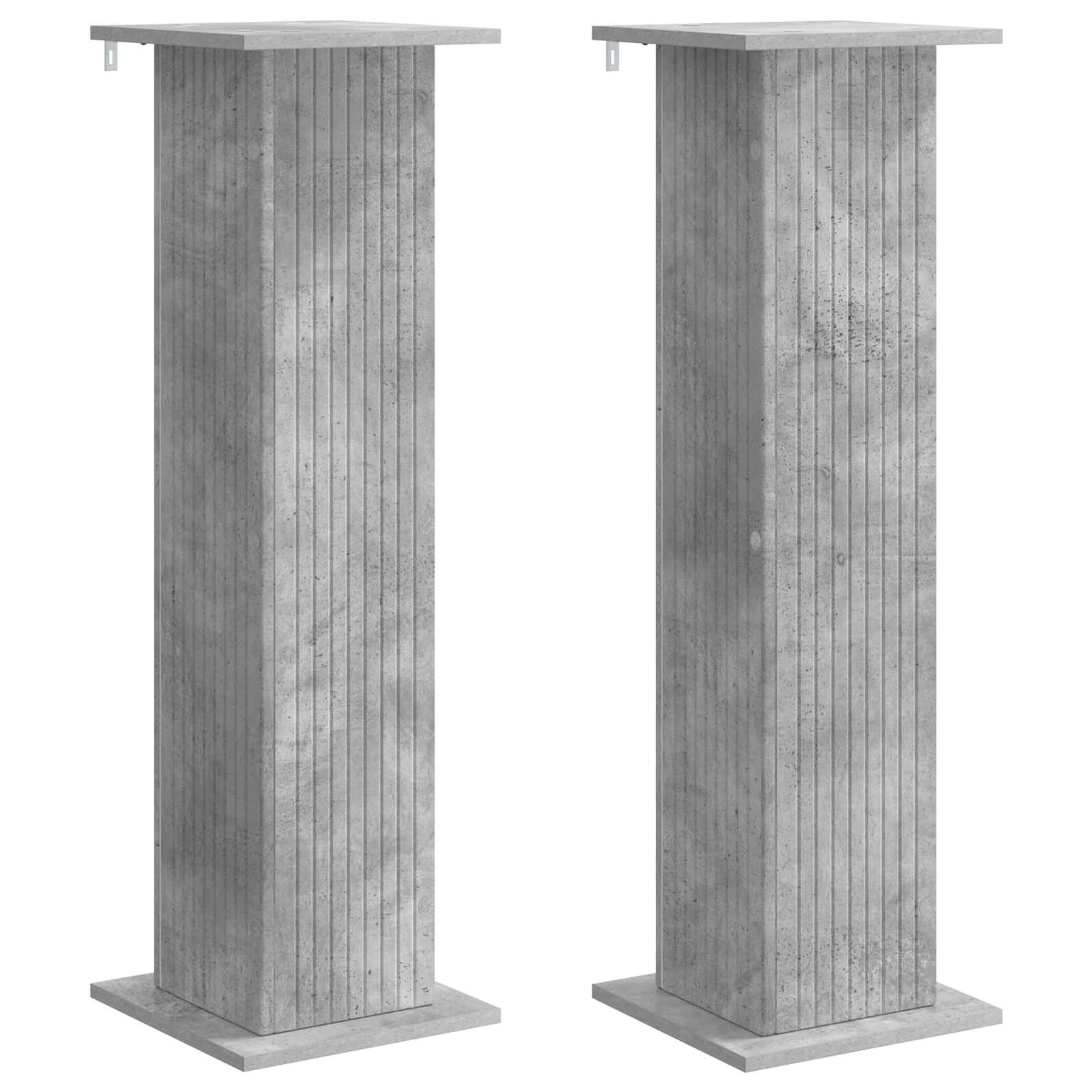 Augalų stovas 2 vnt. Betono pilka 30,5 x 30 x 100,5 cm Augalų stovas 2 vnt. Betono pilka 30,5 x 30 x 100,5 cm - Image 3
