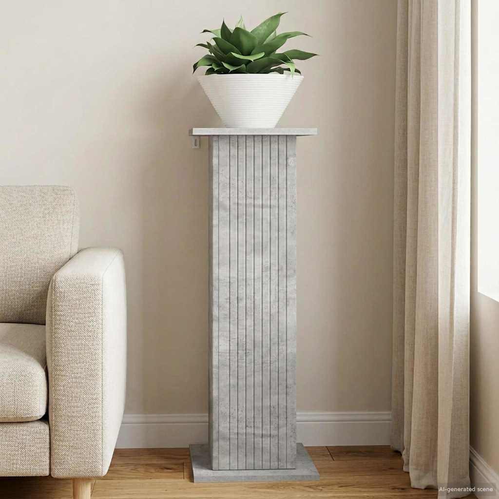 Augalų stovas Betono pilka 30,5 x 30 x 80,5 cm Apdirbta mediena Augalų stovas Betono pilka 30,5 x 30 x 80,5 cm Apdirbta mediena - Image 5