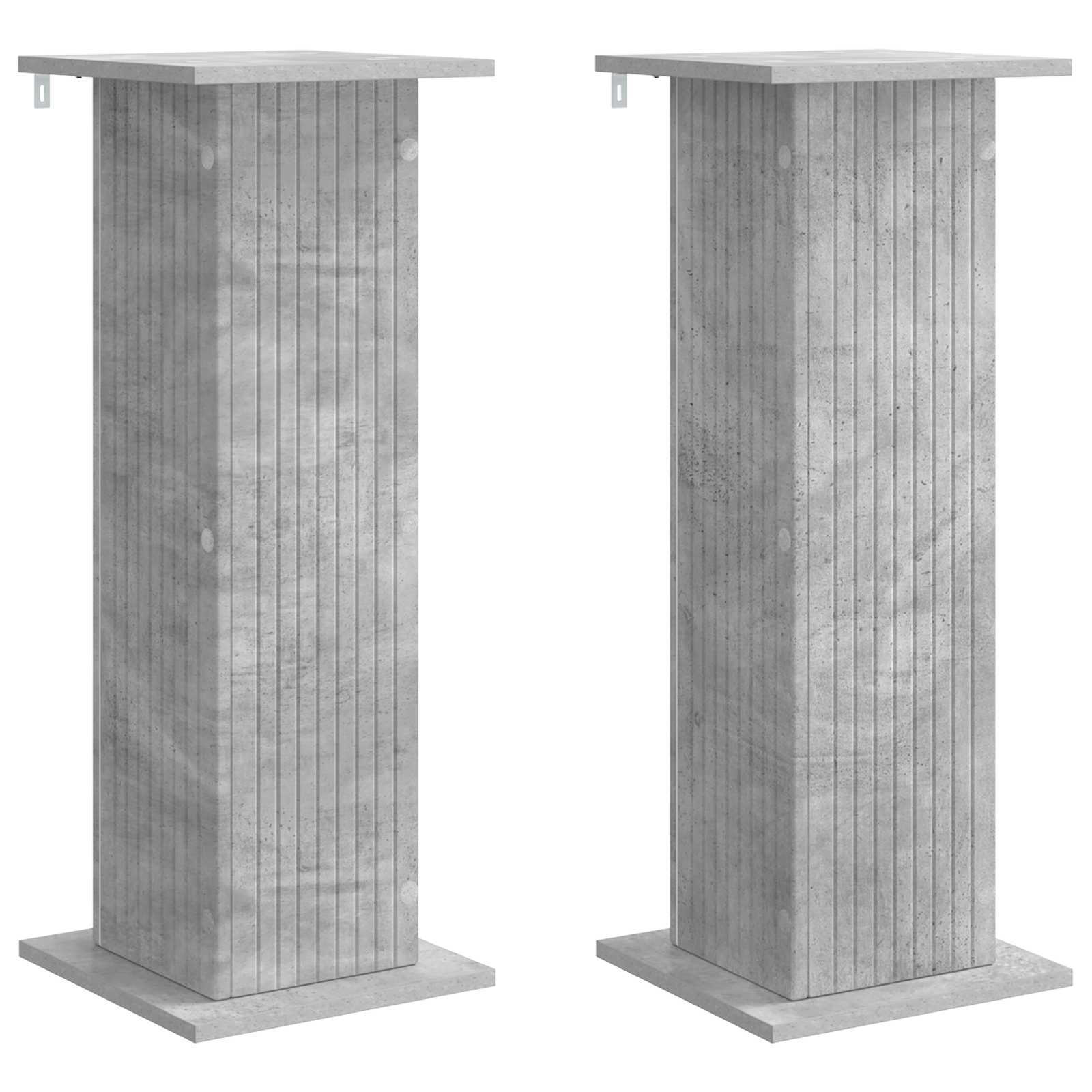Augalų stovas 2 vnt. Betono pilka 30,5 x 30 x 80,5 cm Augalų stovas 2 vnt. Betono pilka 30,5 x 30 x 80,5 cm - Image 3