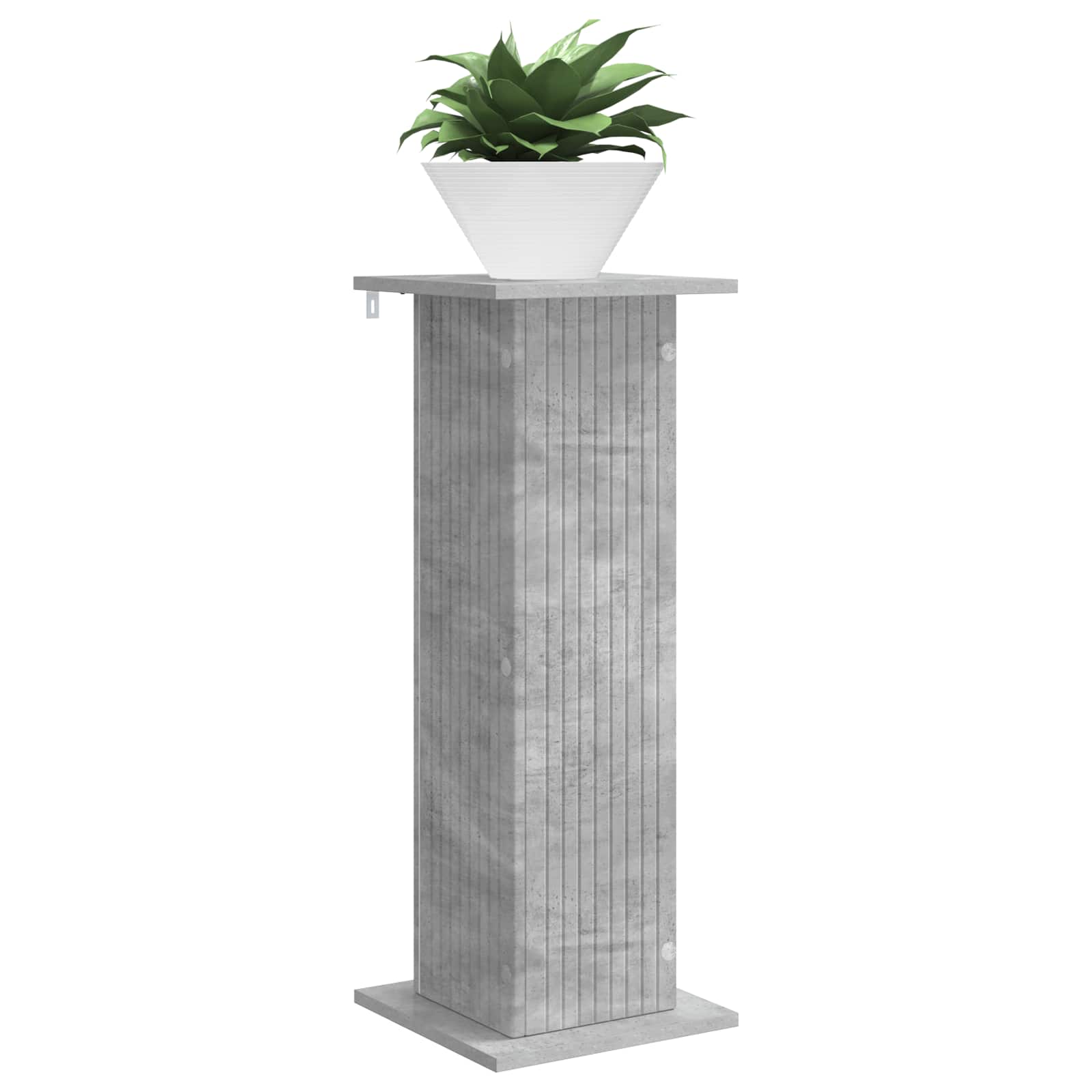 Augalų stovas 2 vnt. Betono pilka 30,5 x 30 x 80,5 cm Augalų stovas 2 vnt. Betono pilka 30,5 x 30 x 80,5 cm - Image 4