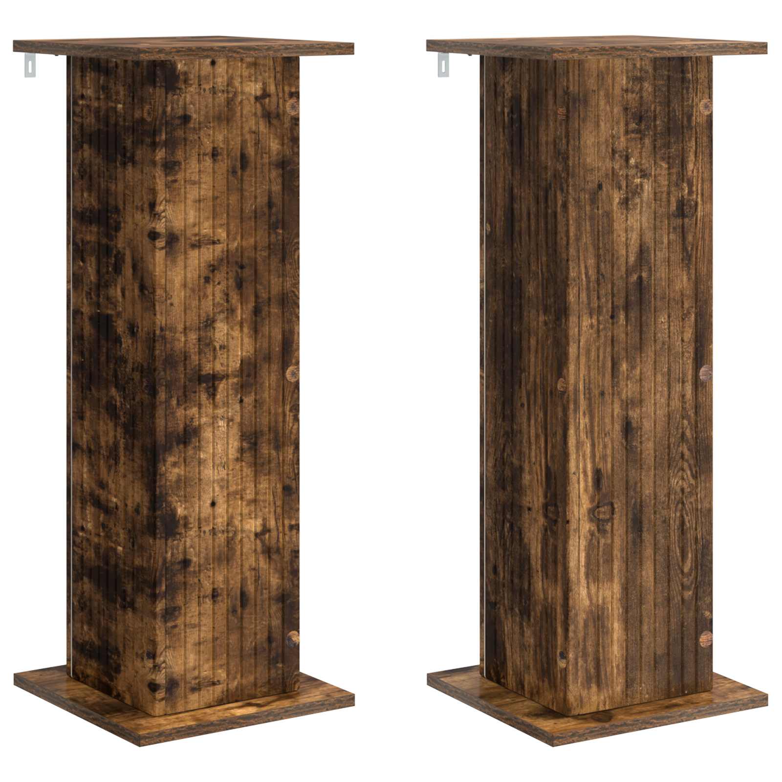 Augalų stovas 2 vnt. Dūminio ąžuolo 30,5 x 30 x 80,5 cm Augalų stovas 2 vnt. Dūminio ąžuolo 30,5 x 30 x 80,5 cm - Image 3