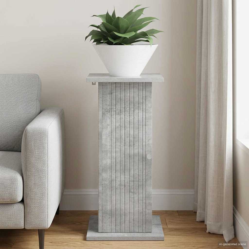 Augalų stovas Betono pilka 30,5 x 30 x 60,5 cm Apdirbta mediena Augalų stovas Betono pilka 30,5 x 30 x 60,5 cm Apdirbta mediena - Image 5