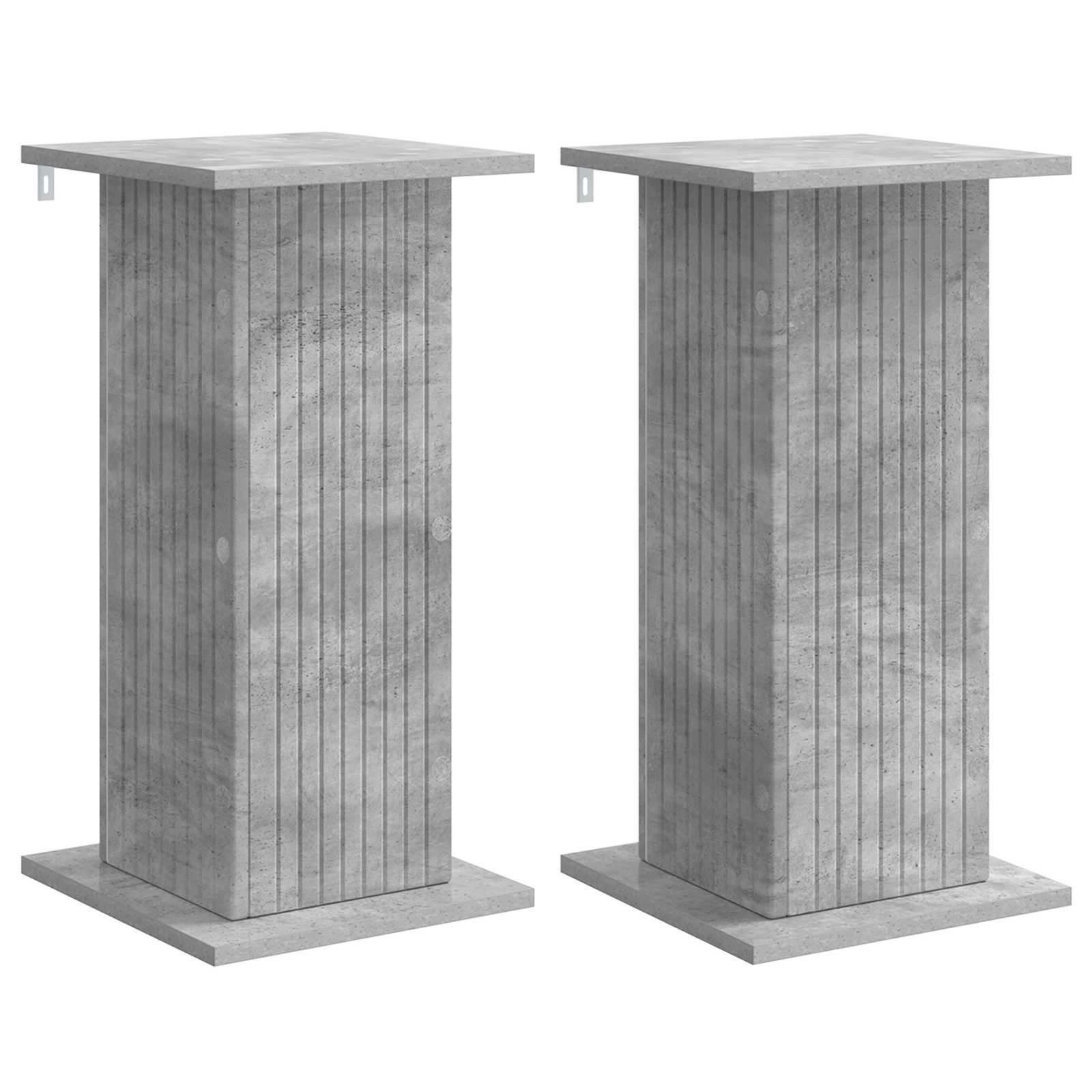 Augalų stovas 2 vnt. Betono pilka 30,5 x 30 x 60,5 cm Augalų stovas 2 vnt. Betono pilka 30,5 x 30 x 60,5 cm - Image 3