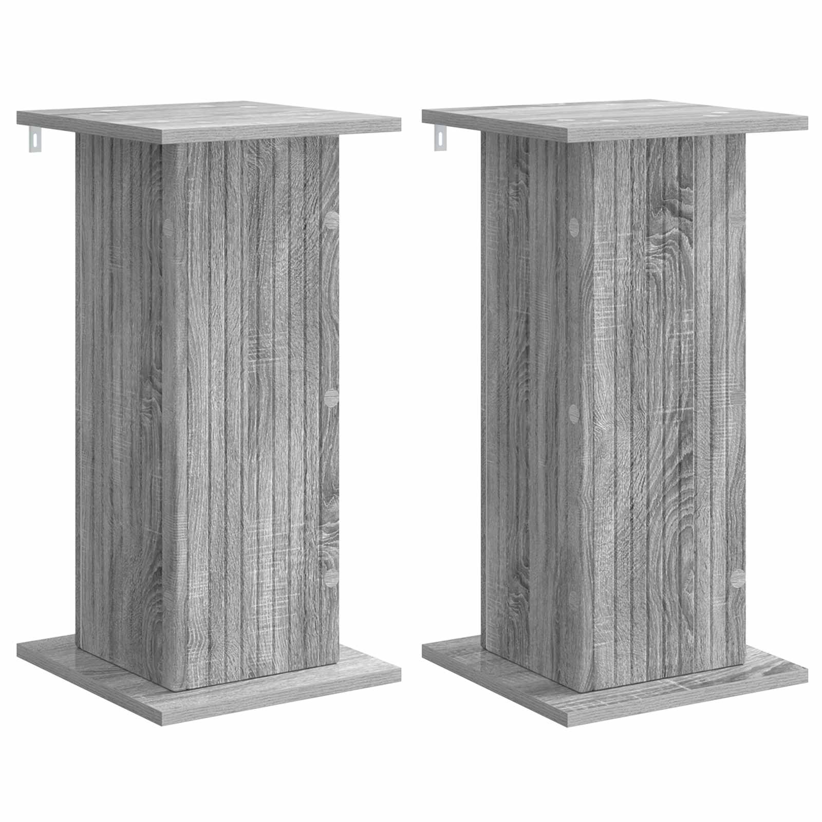 Augalų stovas 2 vnt. Pilka sonoma ąžuolo 30,5 x 30 x 60,5 cm Augalų stovas 2 vnt. Pilka sonoma ąžuolo 30,5 x 30 x 60,5 cm - Image 3