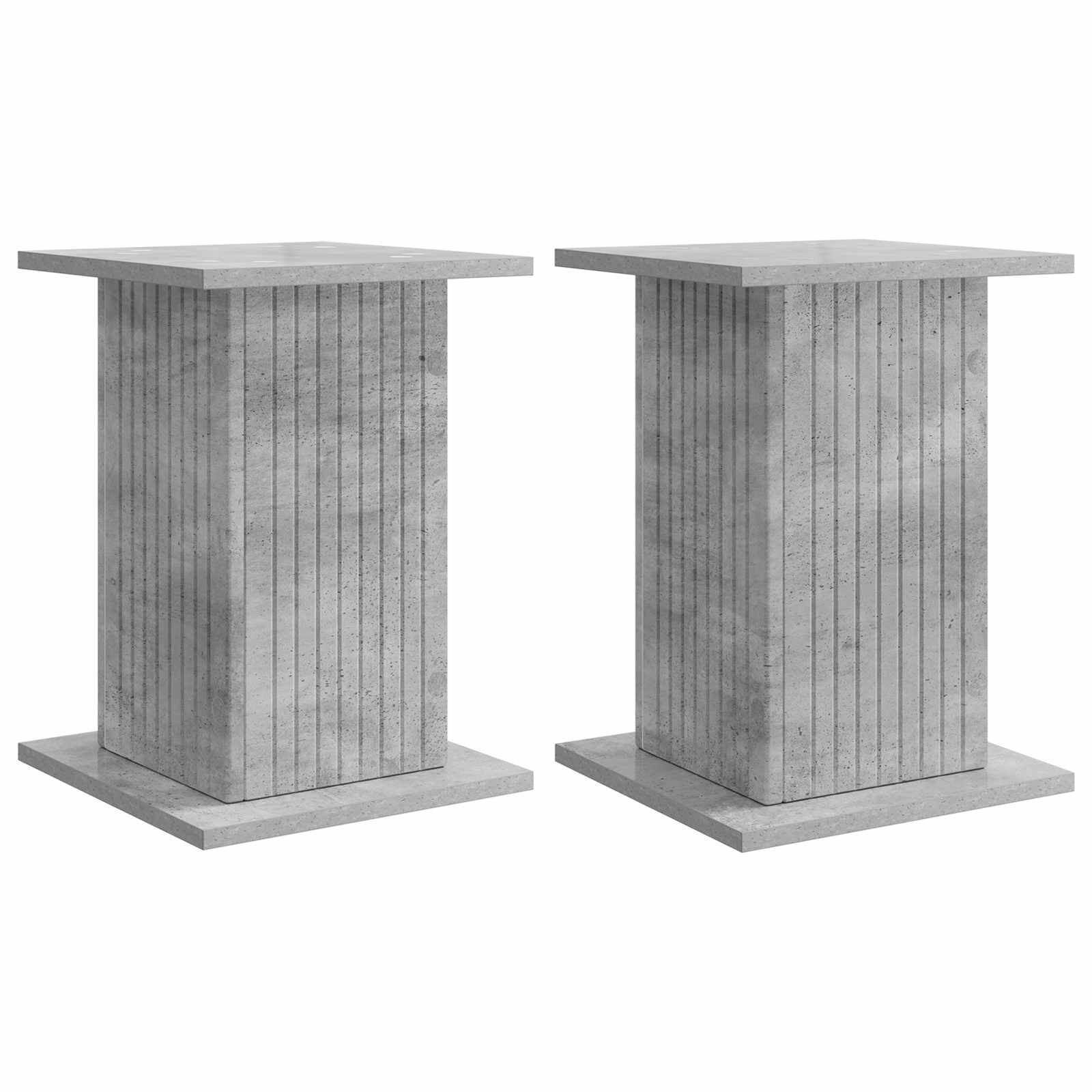 Augalų stovas 2 vnt. Betono pilka 30,5 x 30 x 43 cm Augalų stovas 2 vnt. Betono pilka 30,5 x 30 x 43 cm - Image 3