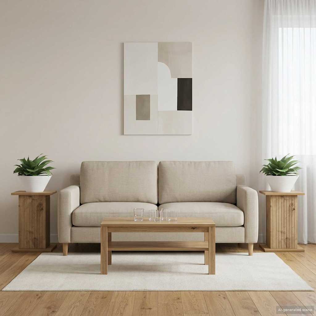 Augalų stovas 2 vnt. Artisano ąžuolo 30,5 x 30 x 43 cm Augalų stovas 2 vnt. Artisano ąžuolo 30,5 x 30 x 43 cm - Image 3