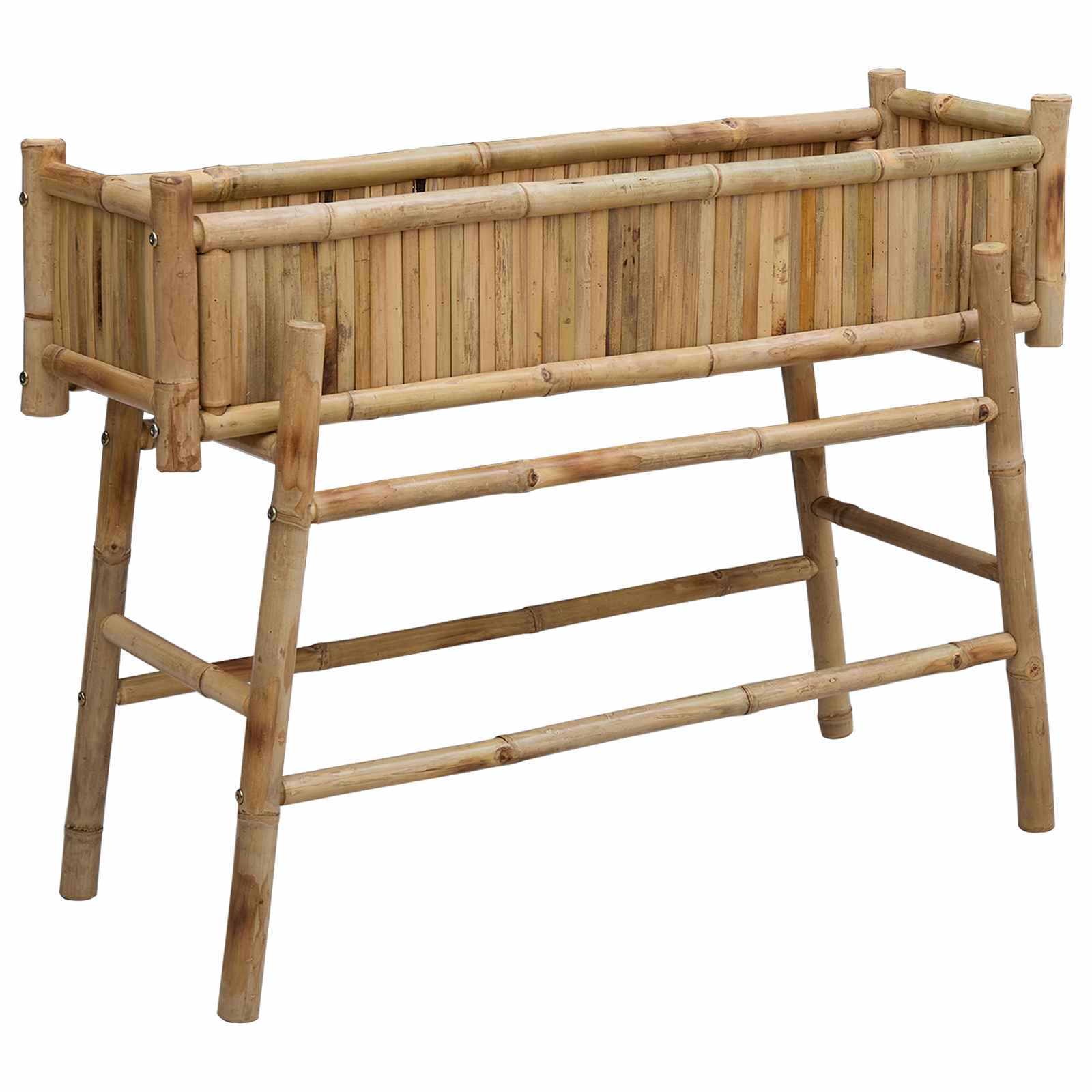Sodo vazonas su laikikliu Natūrali 100 x 38 x 74 cm Bambukas Sodo vazonas su laikikliu Natūrali 100 x 38 x 74 cm Bambukas - Image 3