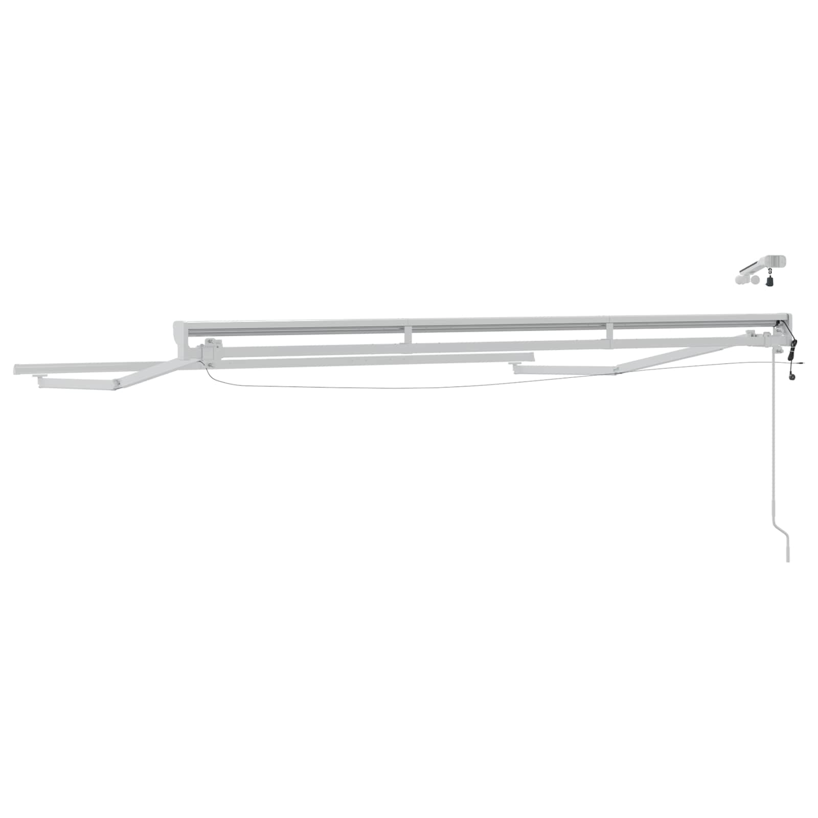 Elektrinė markizė su LED apšvietimu Baltas 3 x 2 m Aliuminis Elektrinė markizė su LED apšvietimu Baltas 3 x 2 m Aliuminis - Image 8
