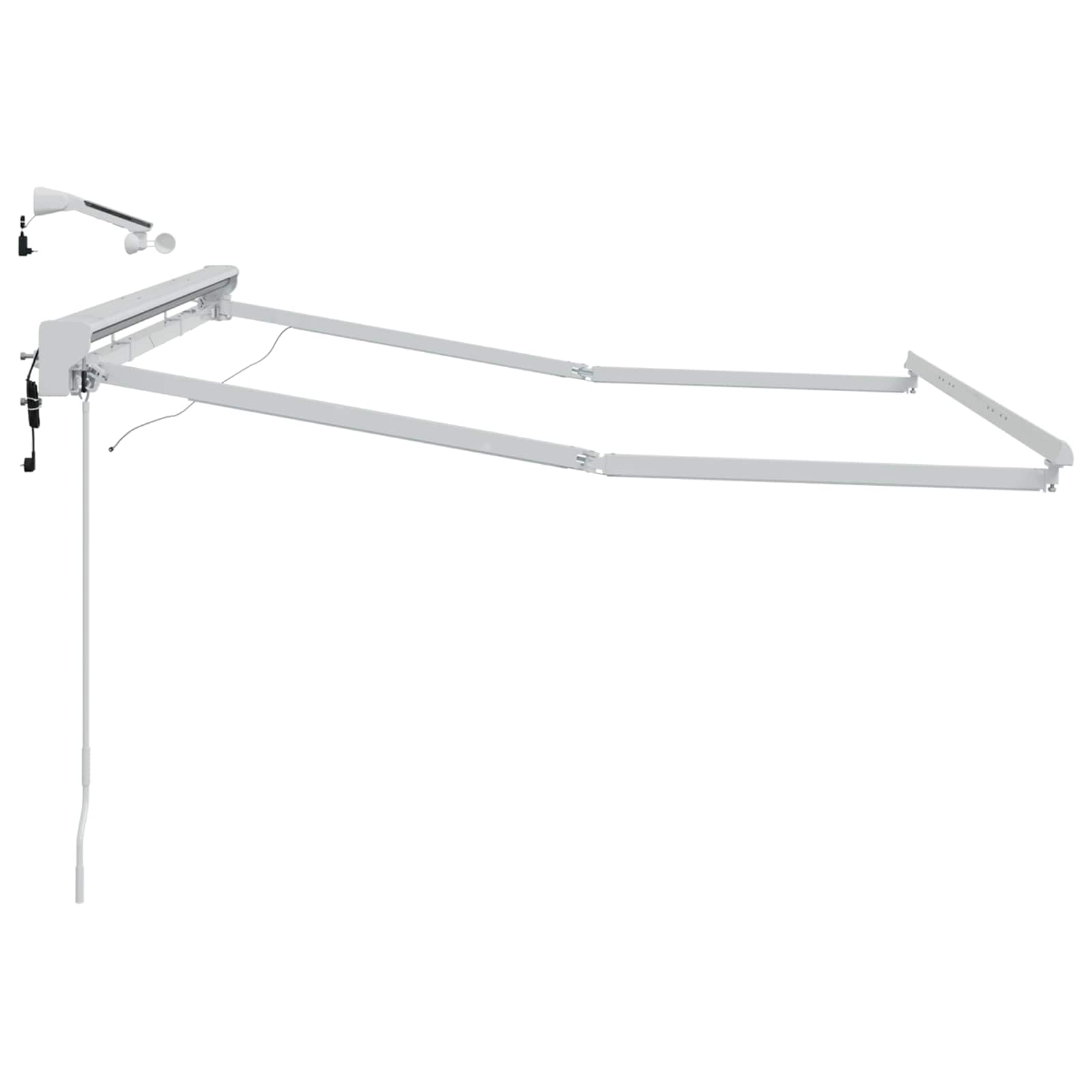 Elektrinė markizė su LED apšvietimu Baltas 3,5 x 2 m Aliuminis Elektrinė markizė su LED apšvietimu Baltas 3,5 x 2 m Aliuminis - Image 7