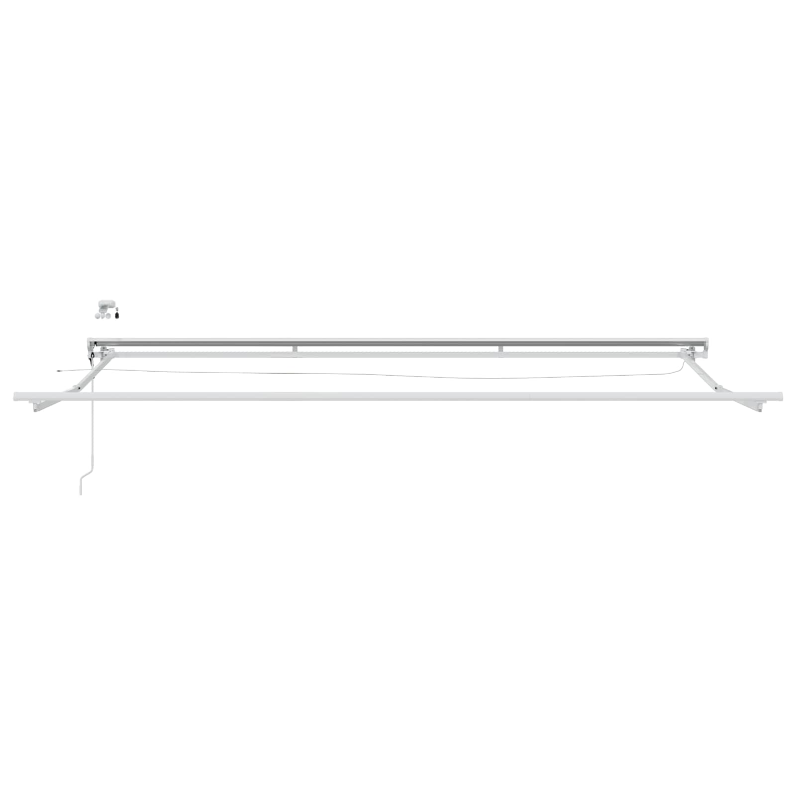 Elektrinė markizė su LED apšvietimu Baltas 5 x 3 m Aliuminis Elektrinė markizė su LED apšvietimu Baltas 5 x 3 m Aliuminis - Image 6