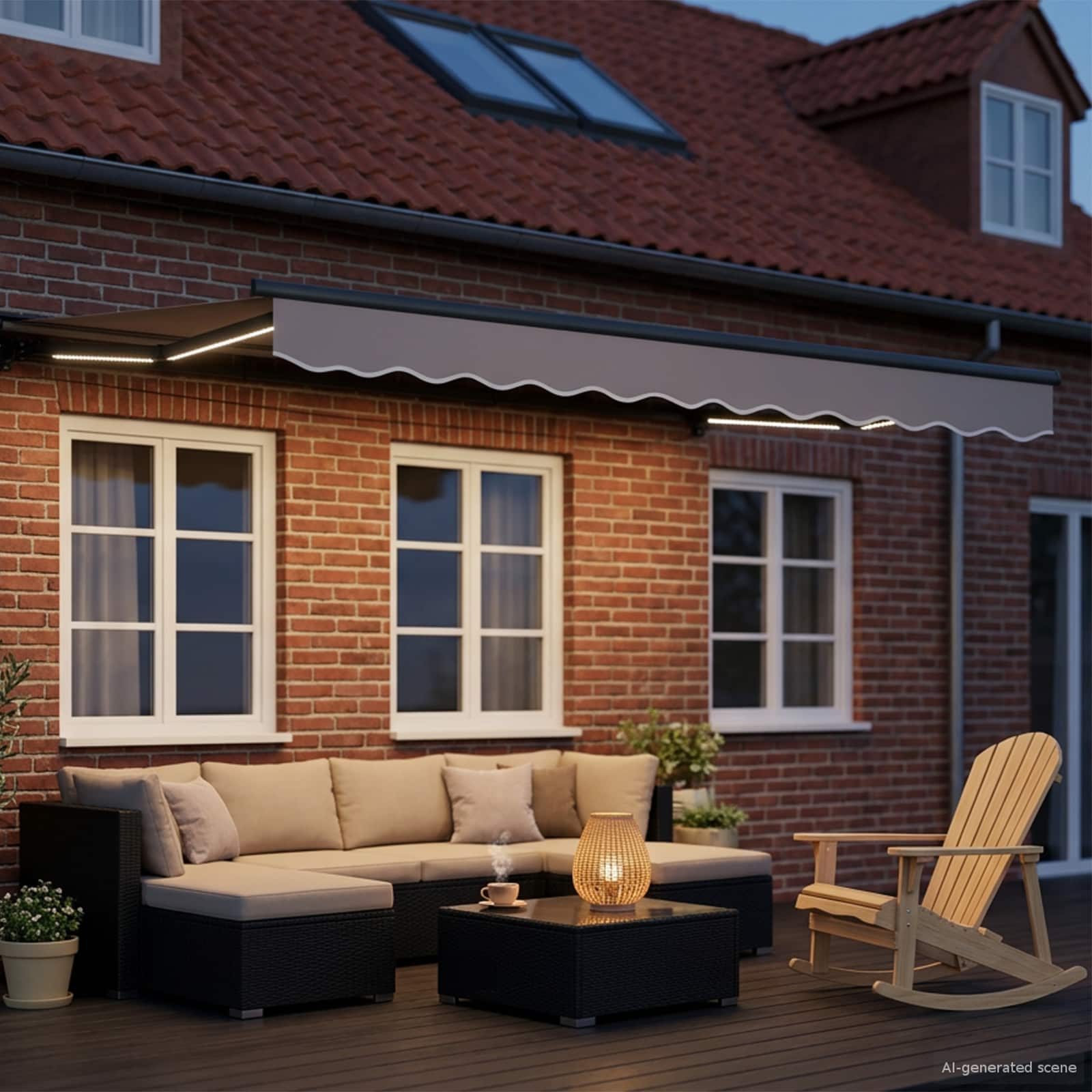 Elektrinė markizė su LED apšvietimu Antracitas 3 x 2 m Elektrinė markizė su LED apšvietimu Antracitas 3 x 2 m - Image 4
