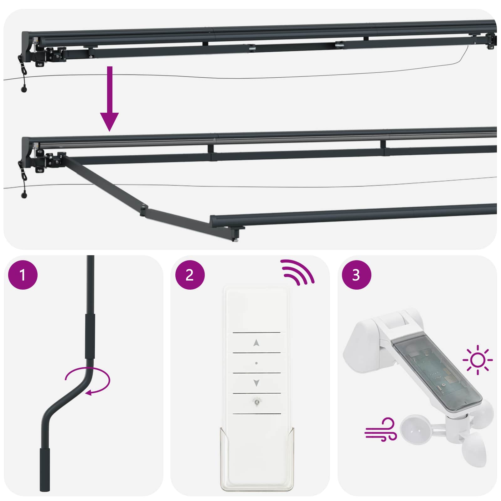 Elektrinė markizė su LED apšvietimu Antracitas 4 × 3,5 m Elektrinė markizė su LED apšvietimu Antracitas 4 × 3,5 m - Image 12