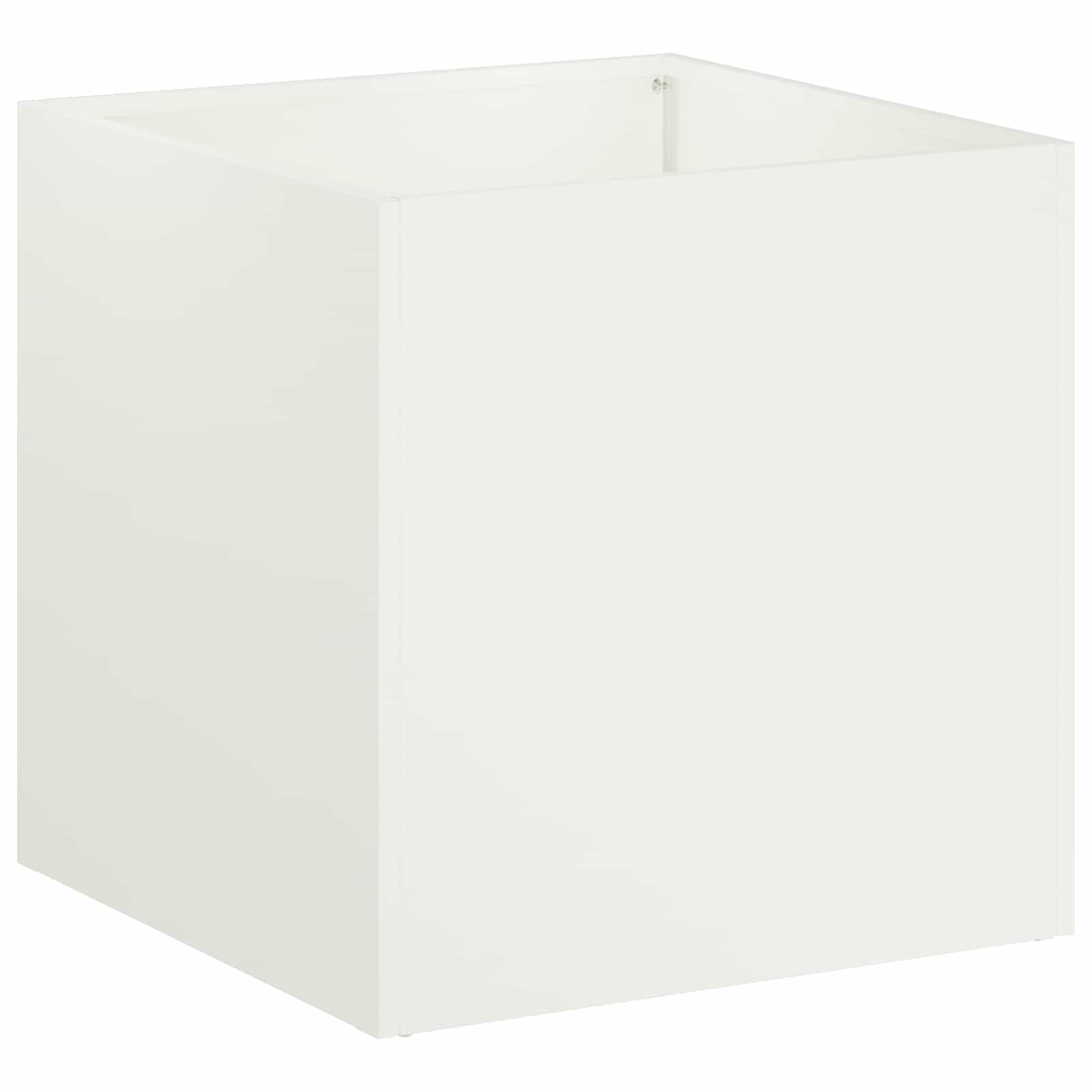 Sodo vazonas Balta 20 x 20 x 20 cm Šaltai valcuotas plienas Sodo vazonas Balta 20 x 20 x 20 cm Šaltai valcuotas plienas - Image 3