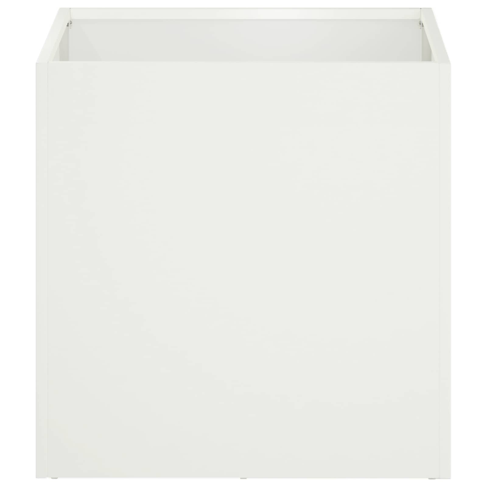 Sodo vazonas Balta 20 x 20 x 20 cm Šaltai valcuotas plienas Sodo vazonas Balta 20 x 20 x 20 cm Šaltai valcuotas plienas - Image 4