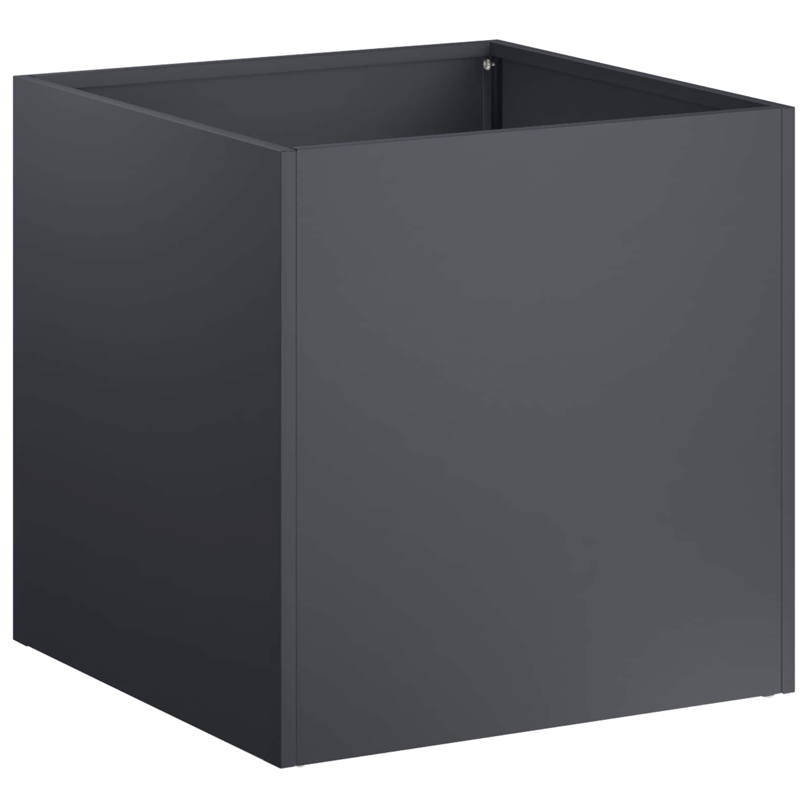 Sodo vazonas Antracito 20 x 20 x 20 cm Šaltai valcuotas plienas Sodo vazonas Antracito 20 x 20 x 20 cm Šaltai valcuotas plienas - Image 3