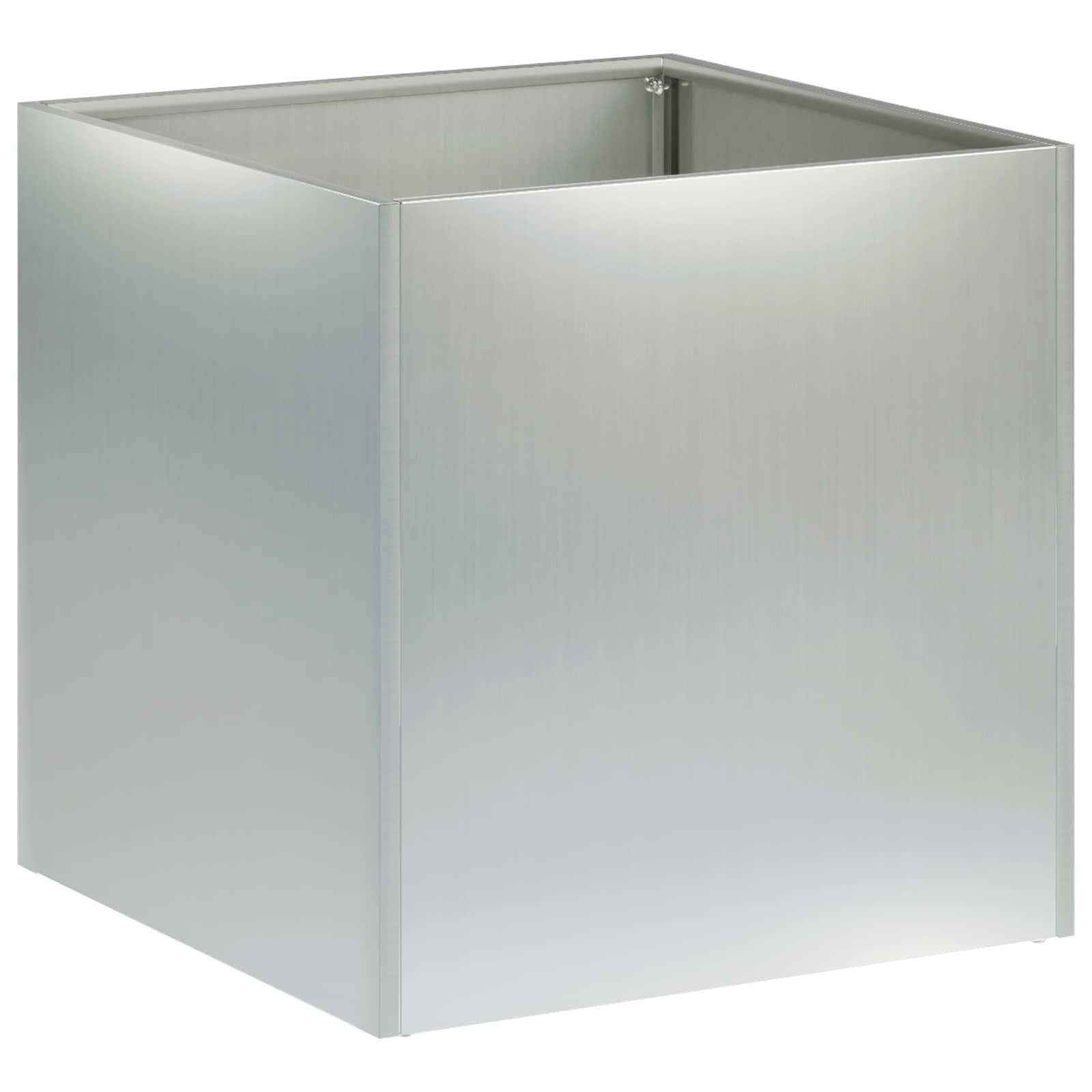 Sodo vazonas Sidabrinė 20 x 20 x 20 cm Galvanizuotas plienas Sodo vazonas Sidabrinė 20 x 20 x 20 cm Galvanizuotas plienas - Image 3