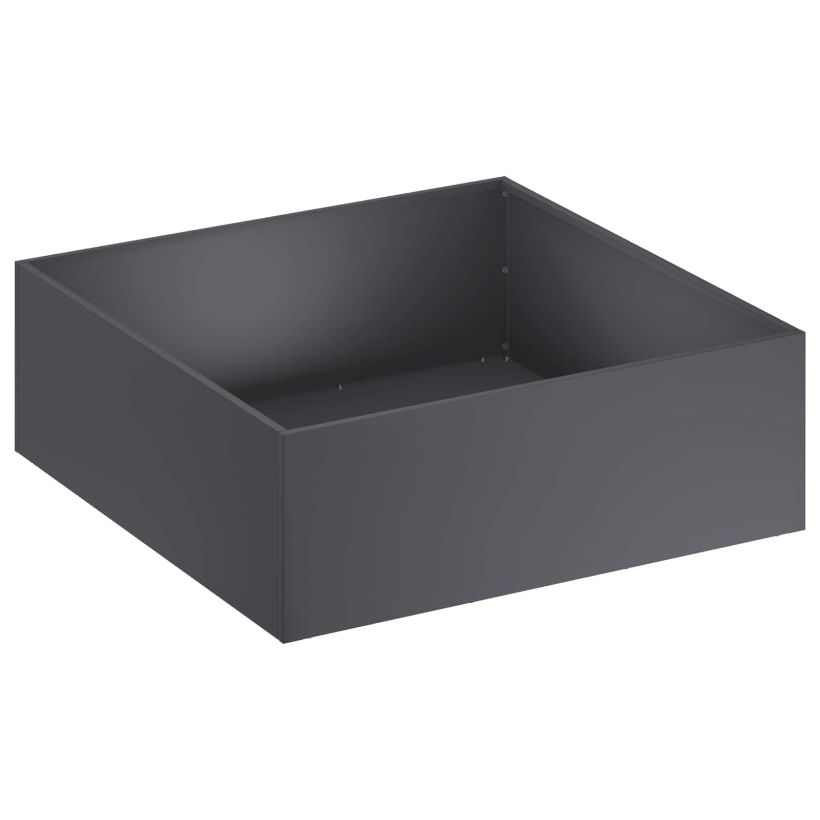 Sodo vazonas Antracito 40 x 40 x 20 cm Šaltai valcuotas plienas Sodo vazonas Antracito 40 x 40 x 20 cm Šaltai valcuotas plienas - Image 3