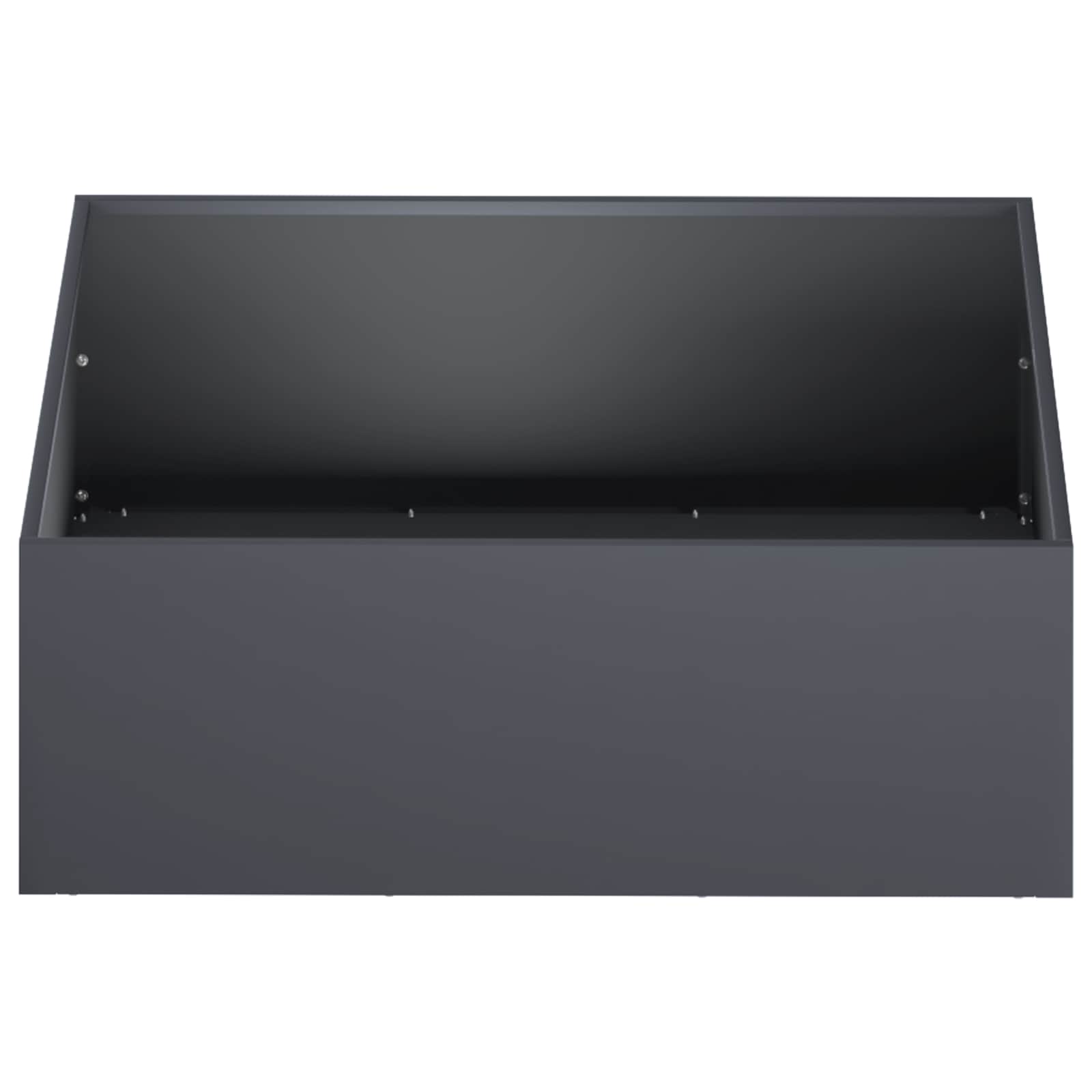 Sodo vazonas Antracito 40 x 40 x 20 cm Šaltai valcuotas plienas Sodo vazonas Antracito 40 x 40 x 20 cm Šaltai valcuotas plienas - Image 4