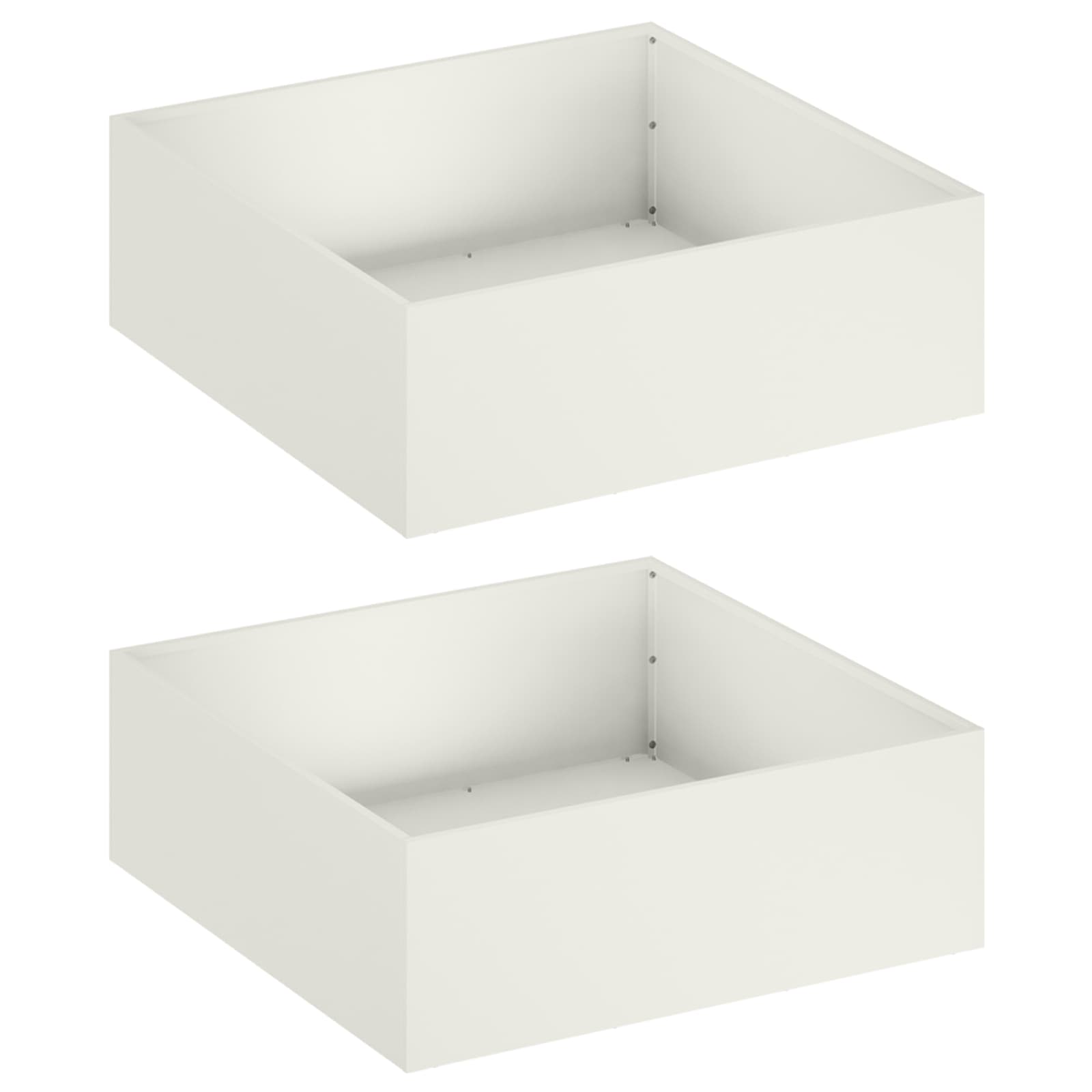 Sodo vazonas 2 vnt. Balta 60 x 60 x 20 cm Sodo vazonas 2 vnt. Balta 60 x 60 x 20 cm - Image 3