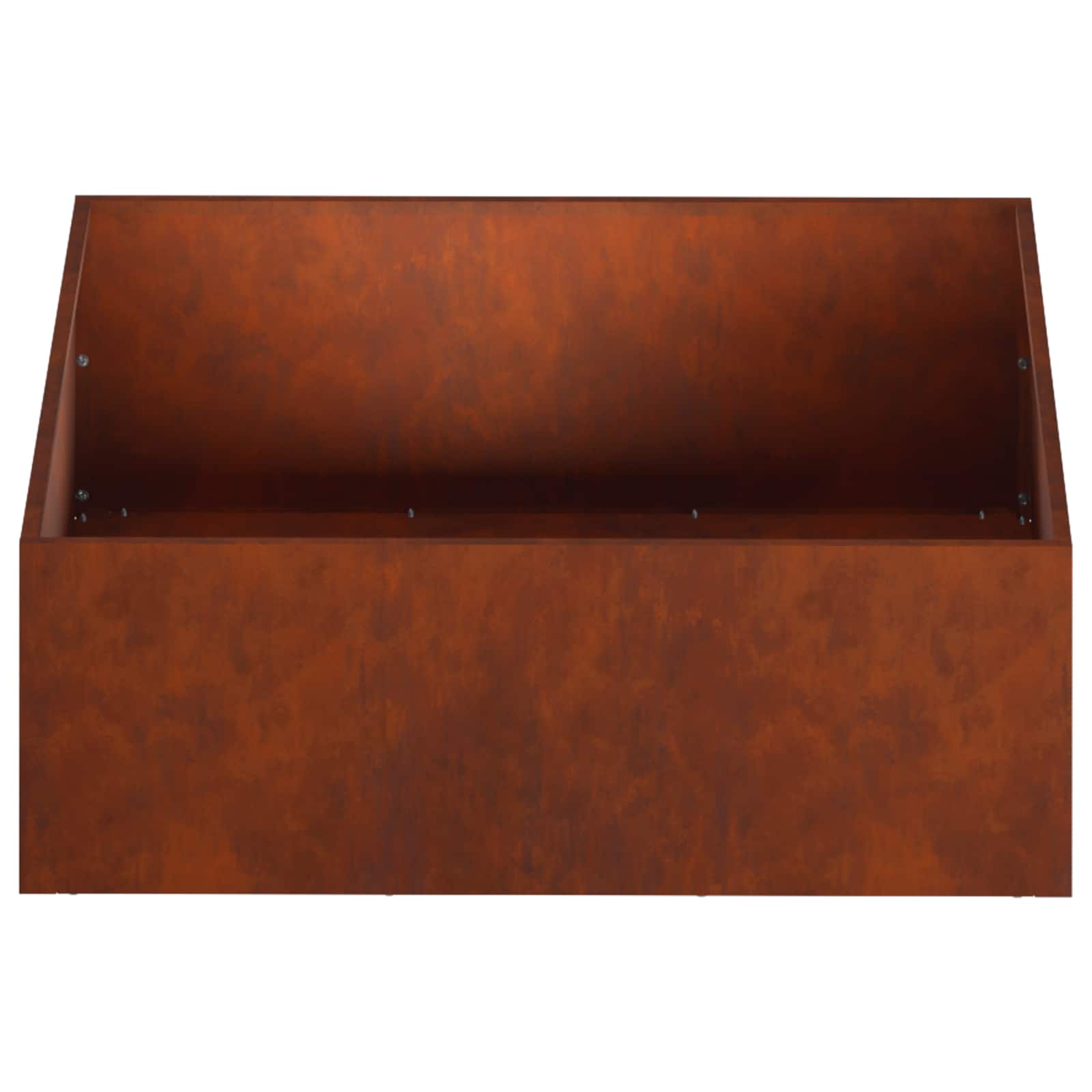 Sodo vazonas 2 vnt. Rūdijanti 60 x 60 x 20 cm Sodo vazonas 2 vnt. Rūdijanti 60 x 60 x 20 cm - Image 6