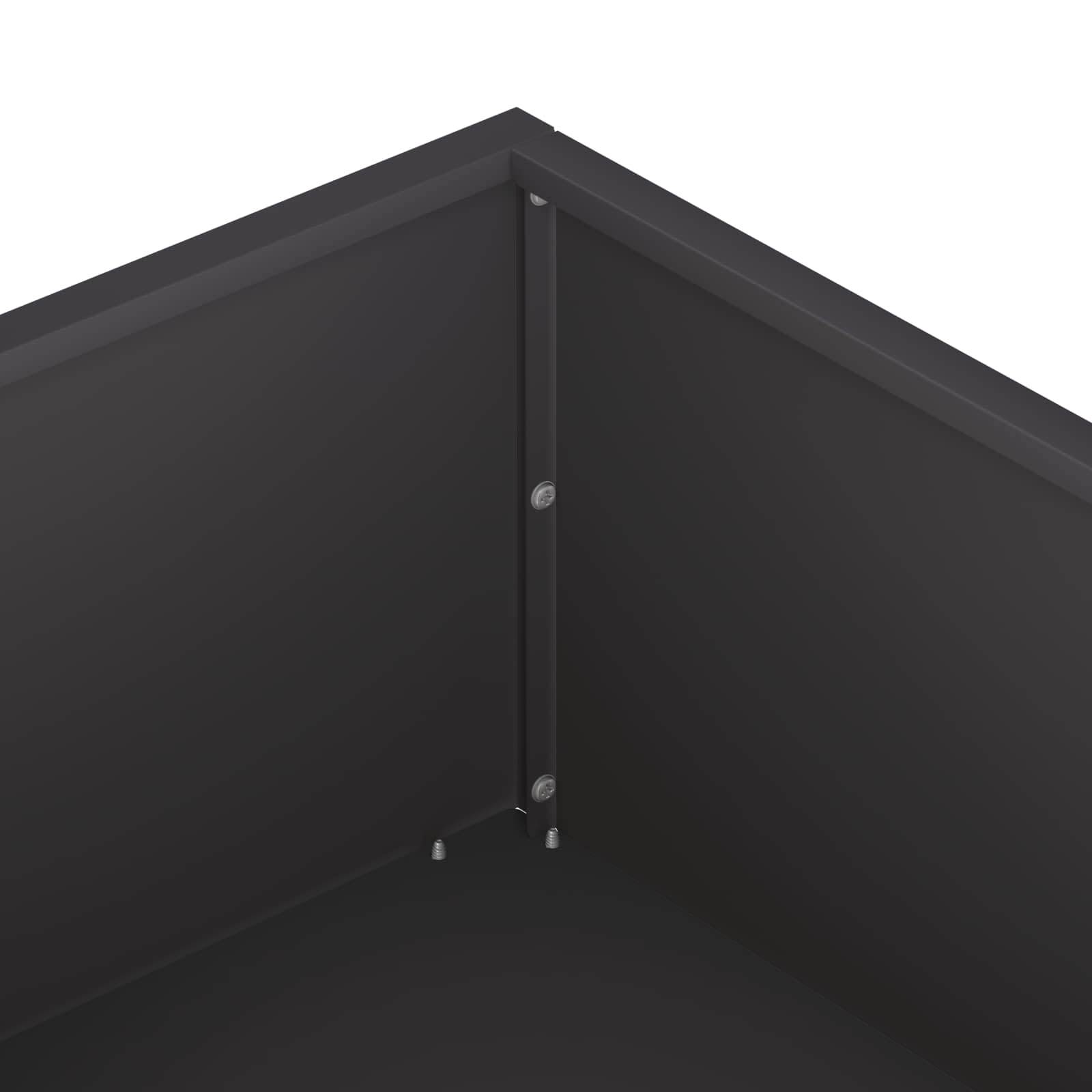 Sodo vazonas Juoda 100 x 100 x 20 cm Šaltai valcuotas plienas Sodo vazonas Juoda 100 x 100 x 20 cm Šaltai valcuotas plienas - Image 6