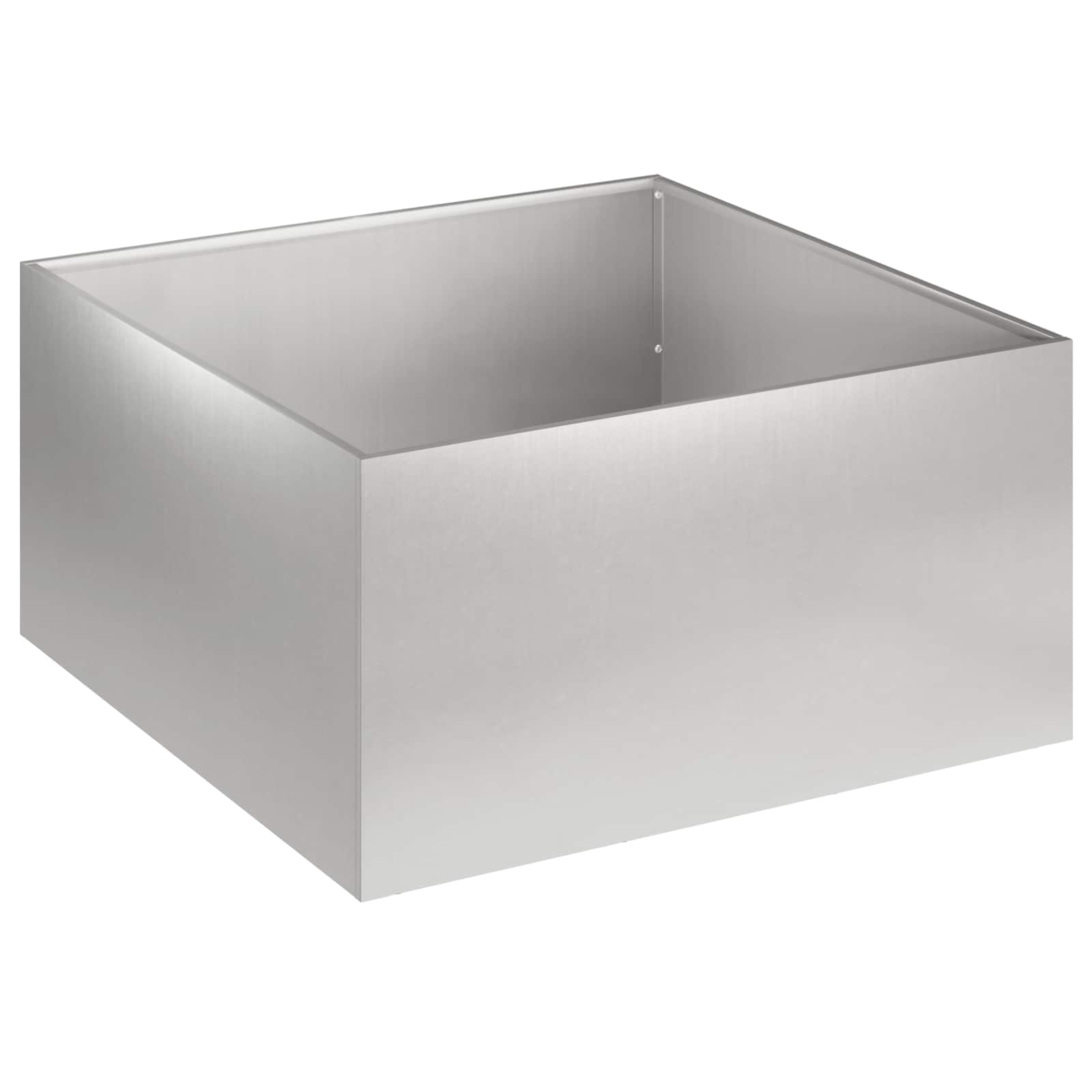 Sodo vazonas Sidabrinė 60 x 60 x 30 cm Nerūdijantis plienas Sodo vazonas Sidabrinė 60 x 60 x 30 cm Nerūdijantis plienas - Image 3