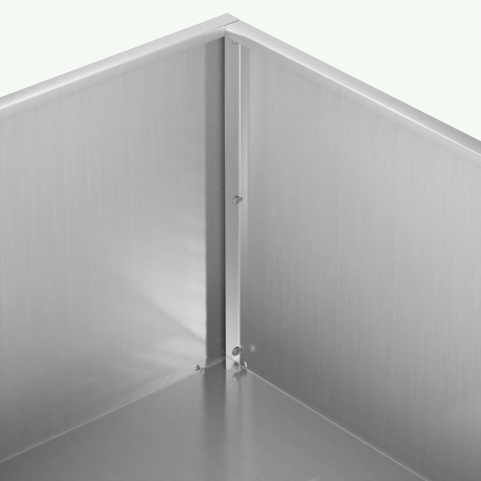 Sodo vazonas Sidabrinė 80 x 80 x 30 cm Galvanizuotas plienas Sodo vazonas Sidabrinė 80 x 80 x 30 cm Galvanizuotas plienas - Image 6