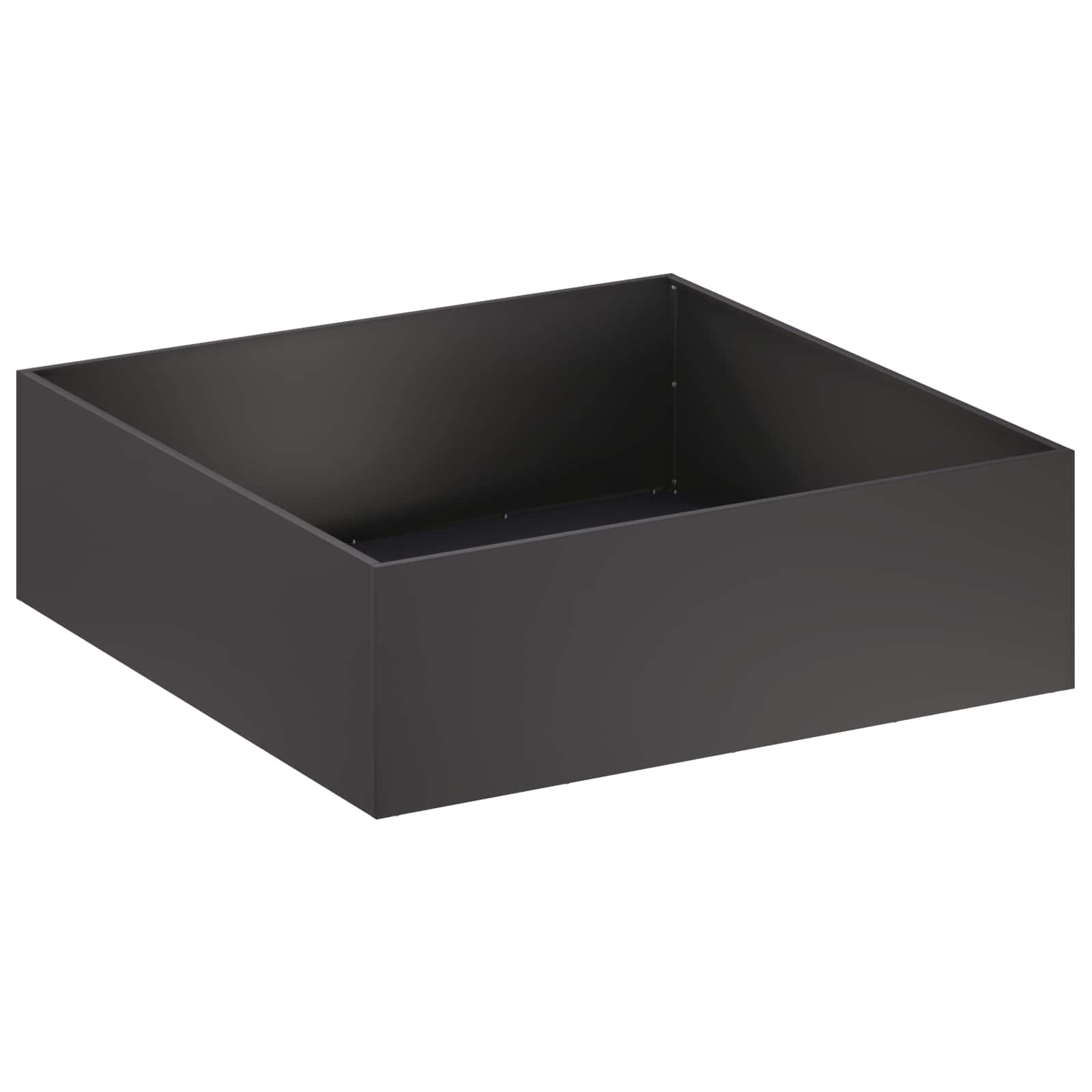 Sodo vazonas Juoda 100 x 100 x 30 cm Šaltai valcuotas plienas Sodo vazonas Juoda 100 x 100 x 30 cm Šaltai valcuotas plienas - Image 3
