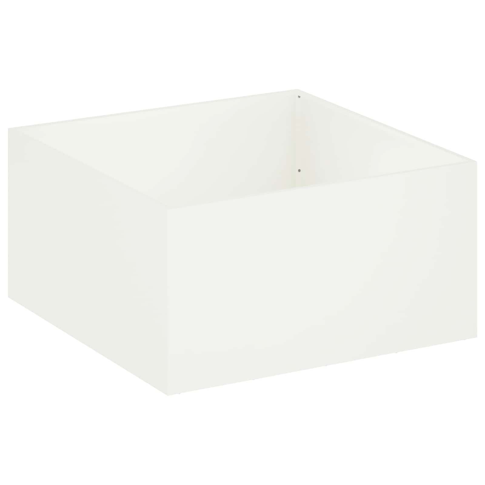 Sodo vazonas Balta 60 x 60 x 40 cm Šaltai valcuotas plienas Sodo vazonas Balta 60 x 60 x 40 cm Šaltai valcuotas plienas - Image 3