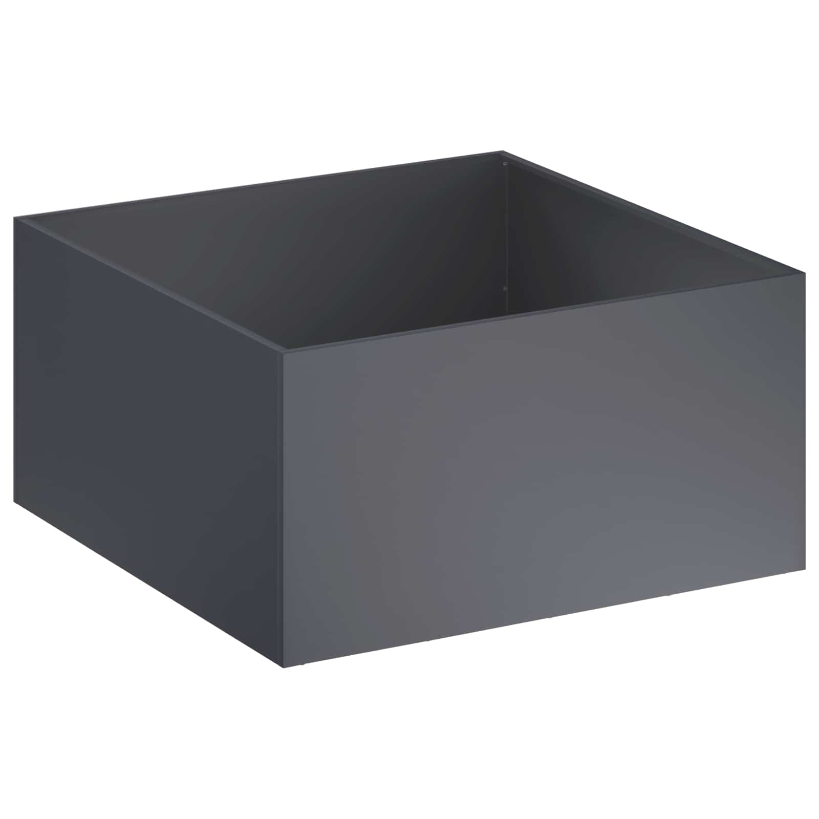 Sodo vazonas Antracito 60 x 60 x 40 cm Šaltai valcuotas plienas Sodo vazonas Antracito 60 x 60 x 40 cm Šaltai valcuotas plienas - Image 3