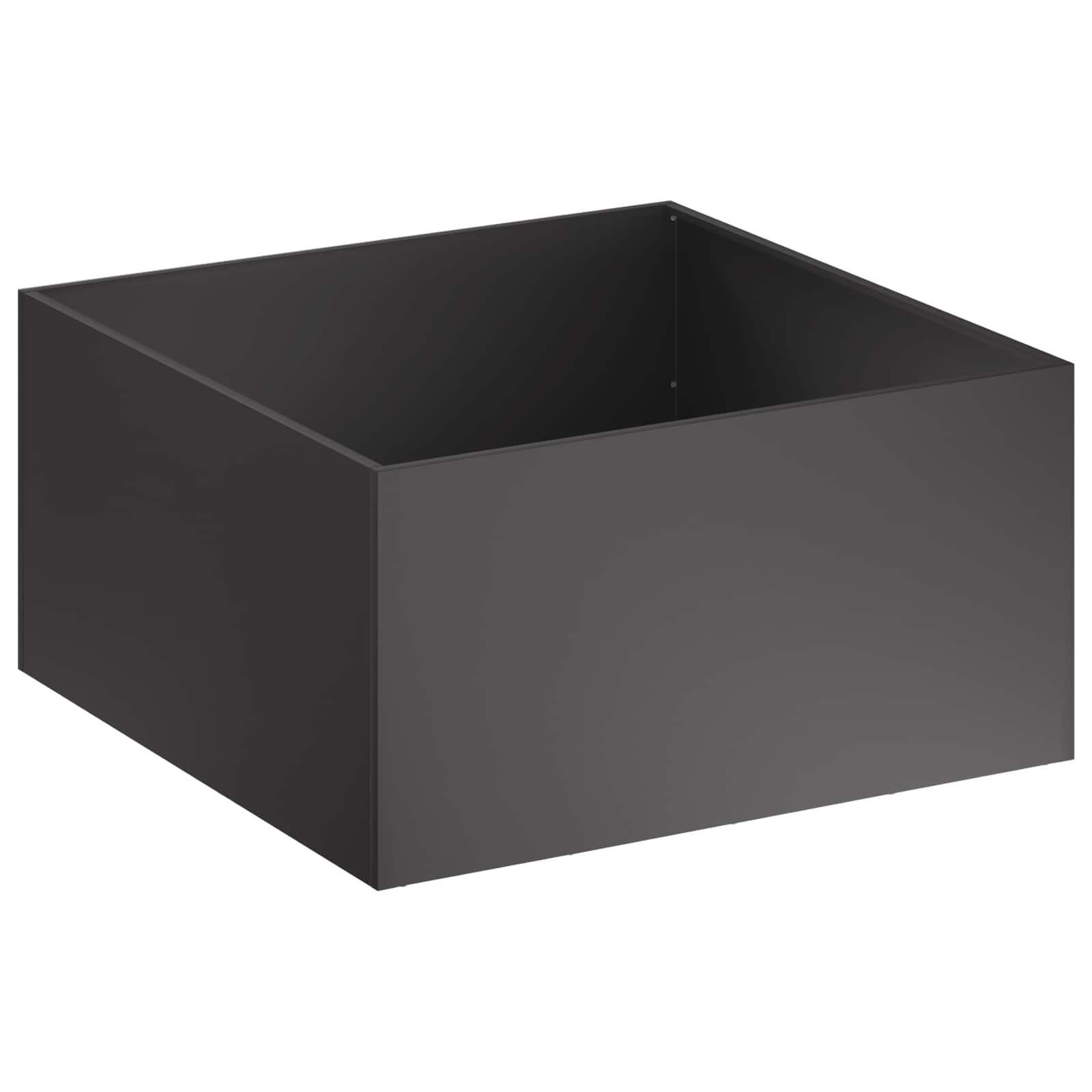 Sodo vazonas 2 vnt. Juoda 100 x 100 x 40 cm Sodo vazonas 2 vnt. Juoda 100 x 100 x 40 cm - Image 4