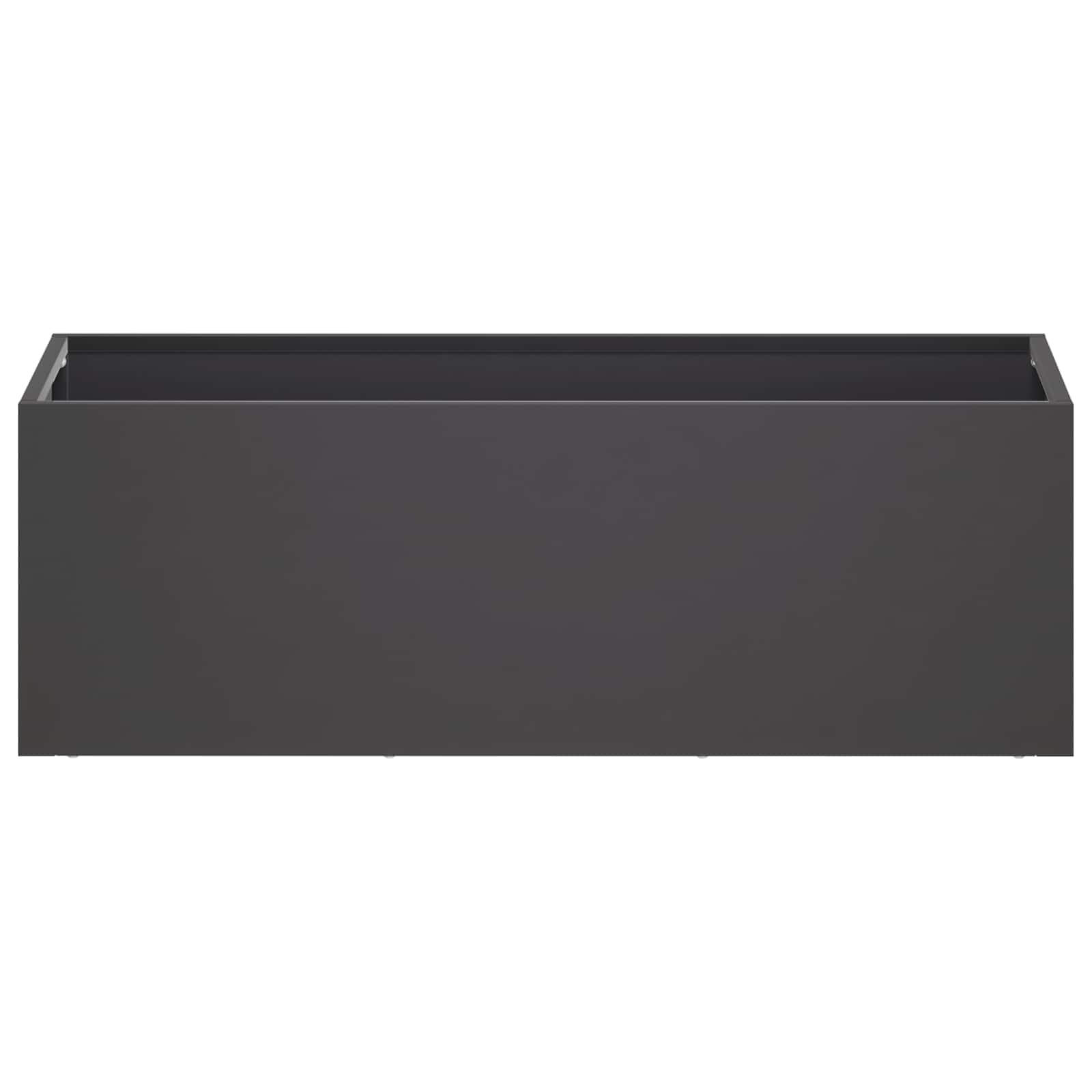 Sodo vazonas Juoda 60 x 20 x 20 cm Šaltai valcuotas plienas Sodo vazonas Juoda 60 x 20 x 20 cm Šaltai valcuotas plienas - Image 4