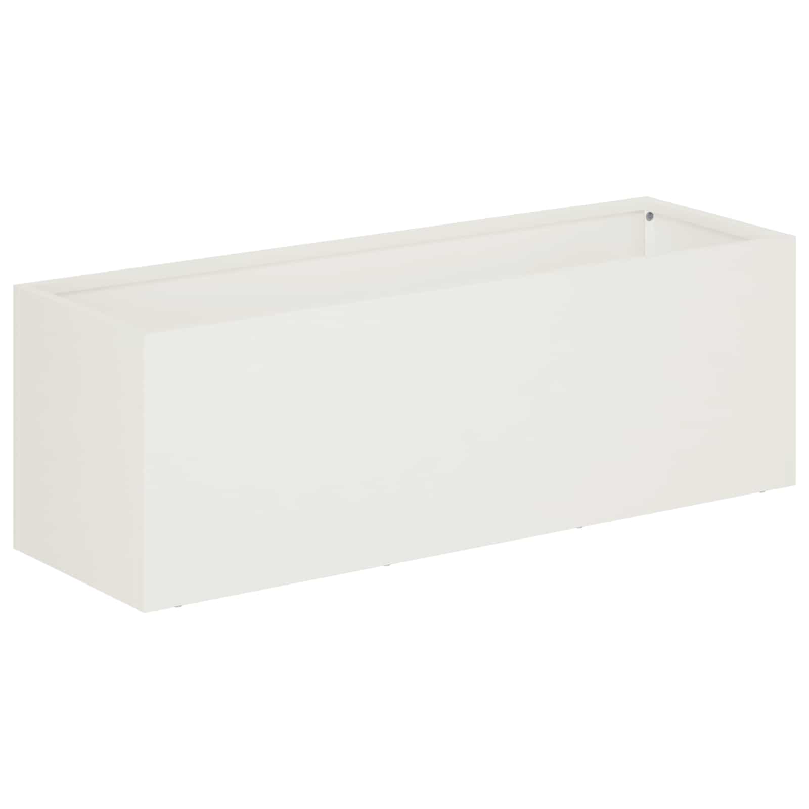 Sodo vazonas Balta 60 x 20 x 20 cm Šaltai valcuotas plienas Sodo vazonas Balta 60 x 20 x 20 cm Šaltai valcuotas plienas - Image 3