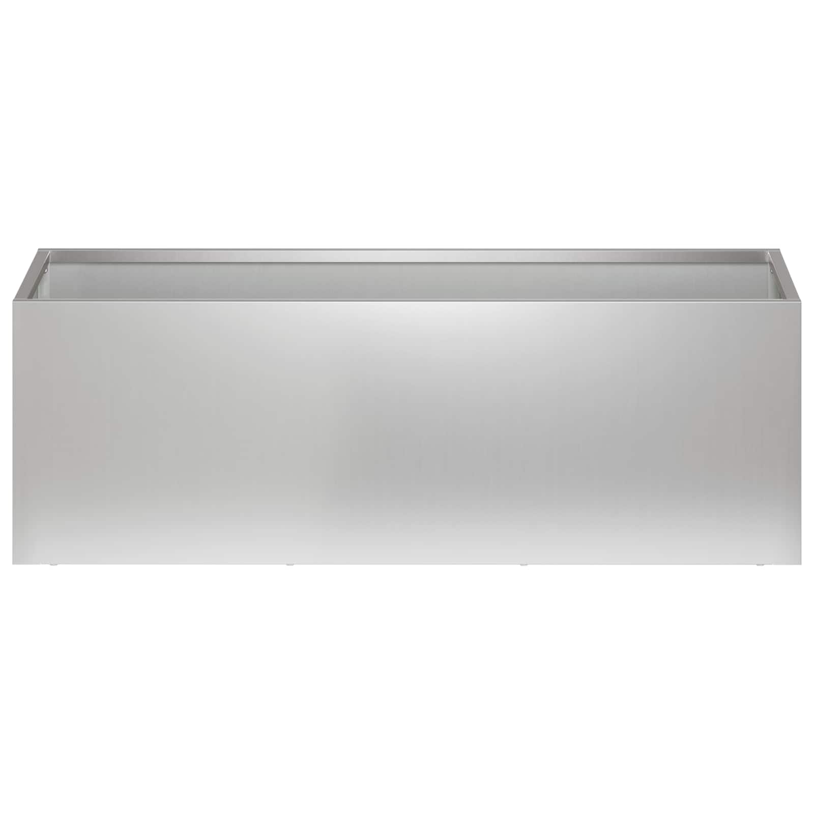 Sodo vazonas Sidabrinė 60 x 20 x 20 cm Galvanizuotas plienas Sodo vazonas Sidabrinė 60 x 20 x 20 cm Galvanizuotas plienas - Image 4