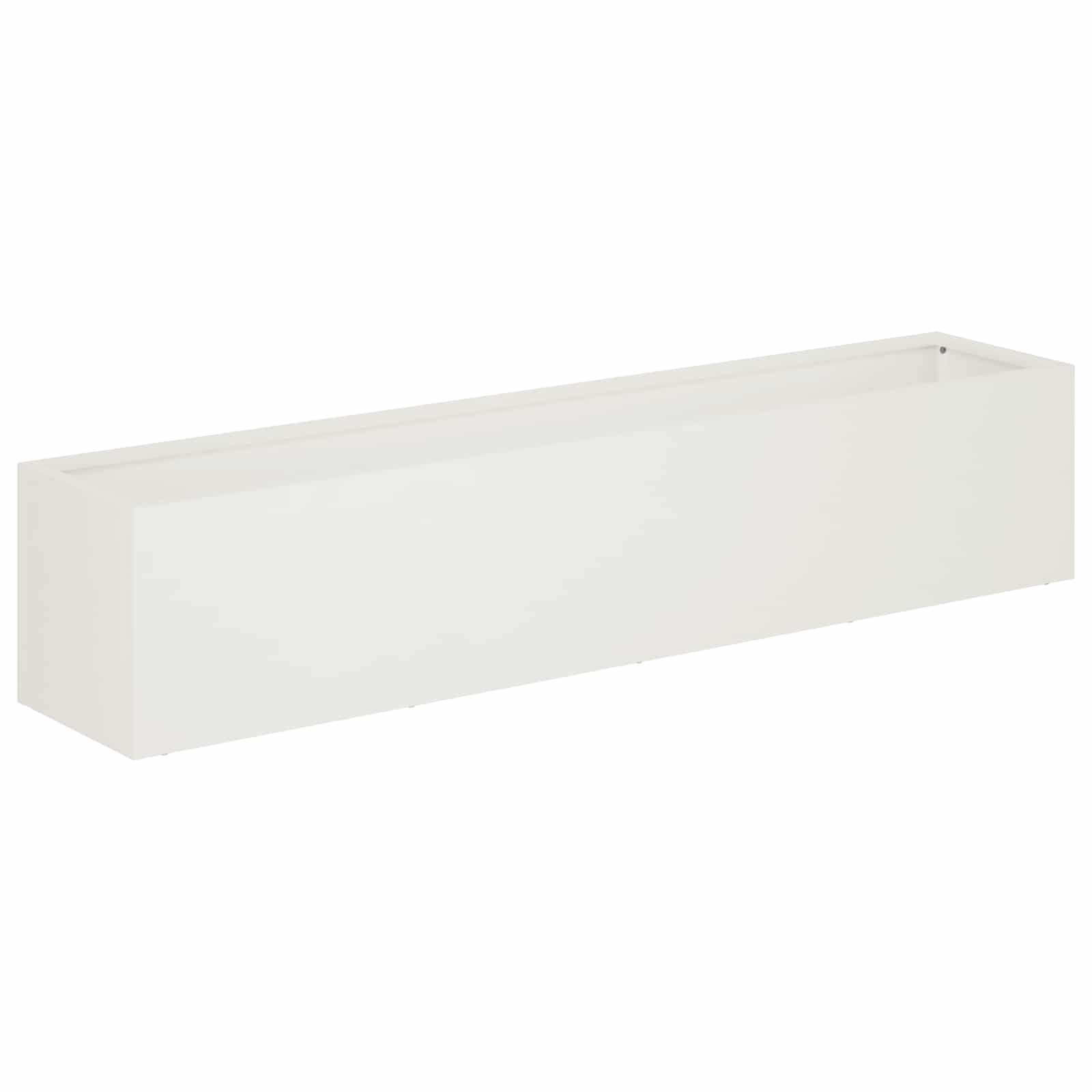Sodo vazonas Balta 80 x 20 x 20 cm Šaltai valcuotas plienas Sodo vazonas Balta 80 x 20 x 20 cm Šaltai valcuotas plienas - Image 3