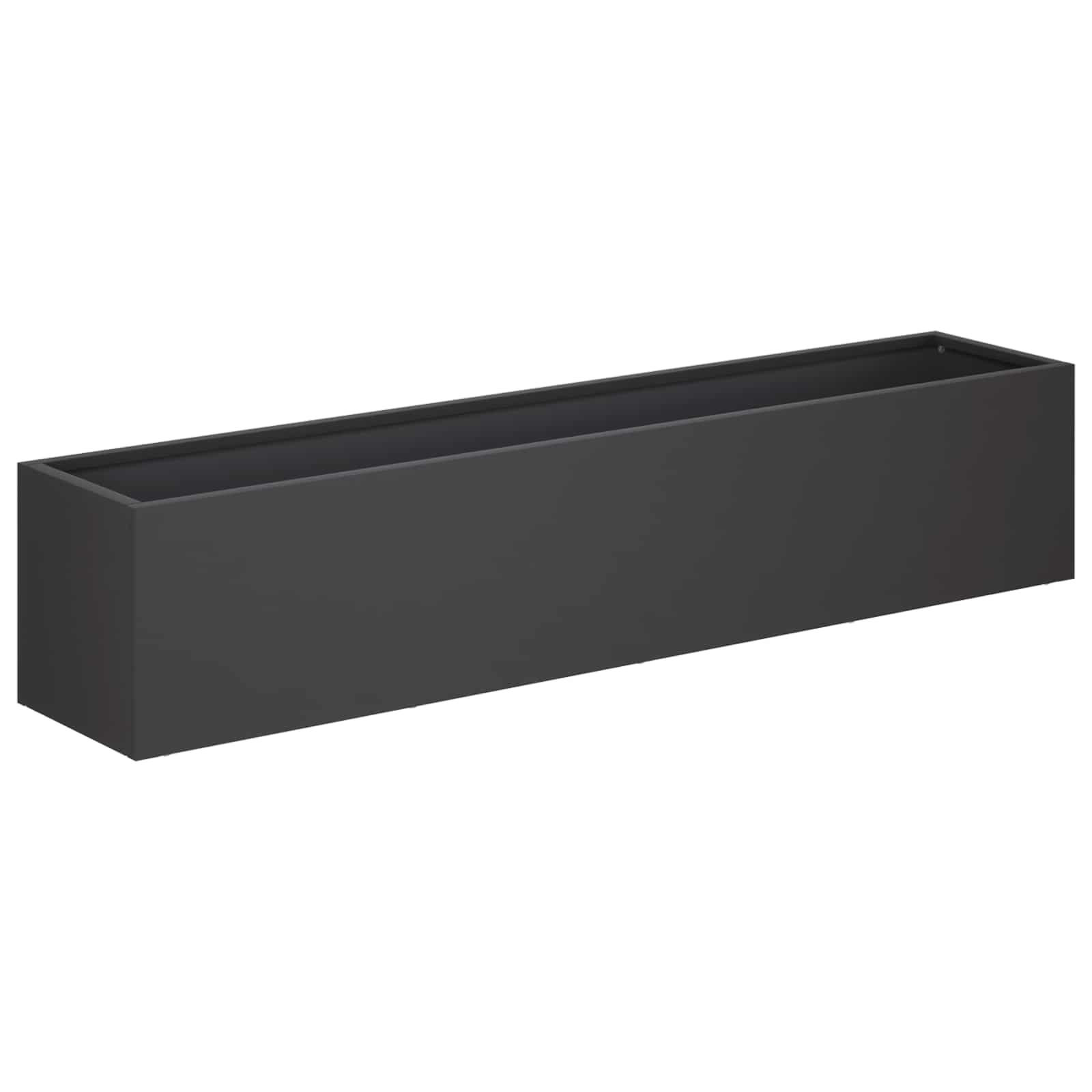 Sodo vazonas Juoda 100 x 20 x 20 cm Šaltai valcuotas plienas Sodo vazonas Juoda 100 x 20 x 20 cm Šaltai valcuotas plienas - Image 3